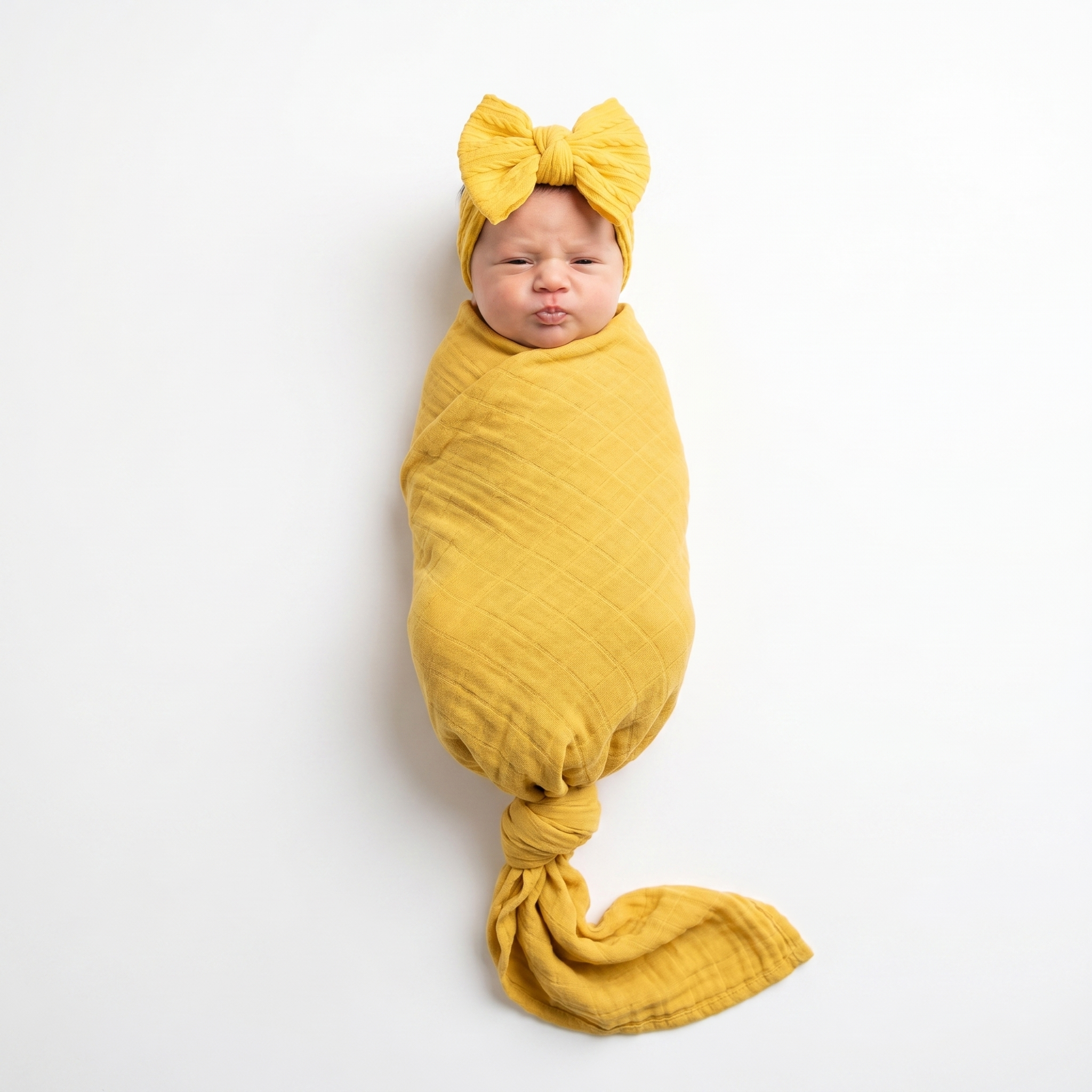 Muslin Swaddle in Bright Yellow