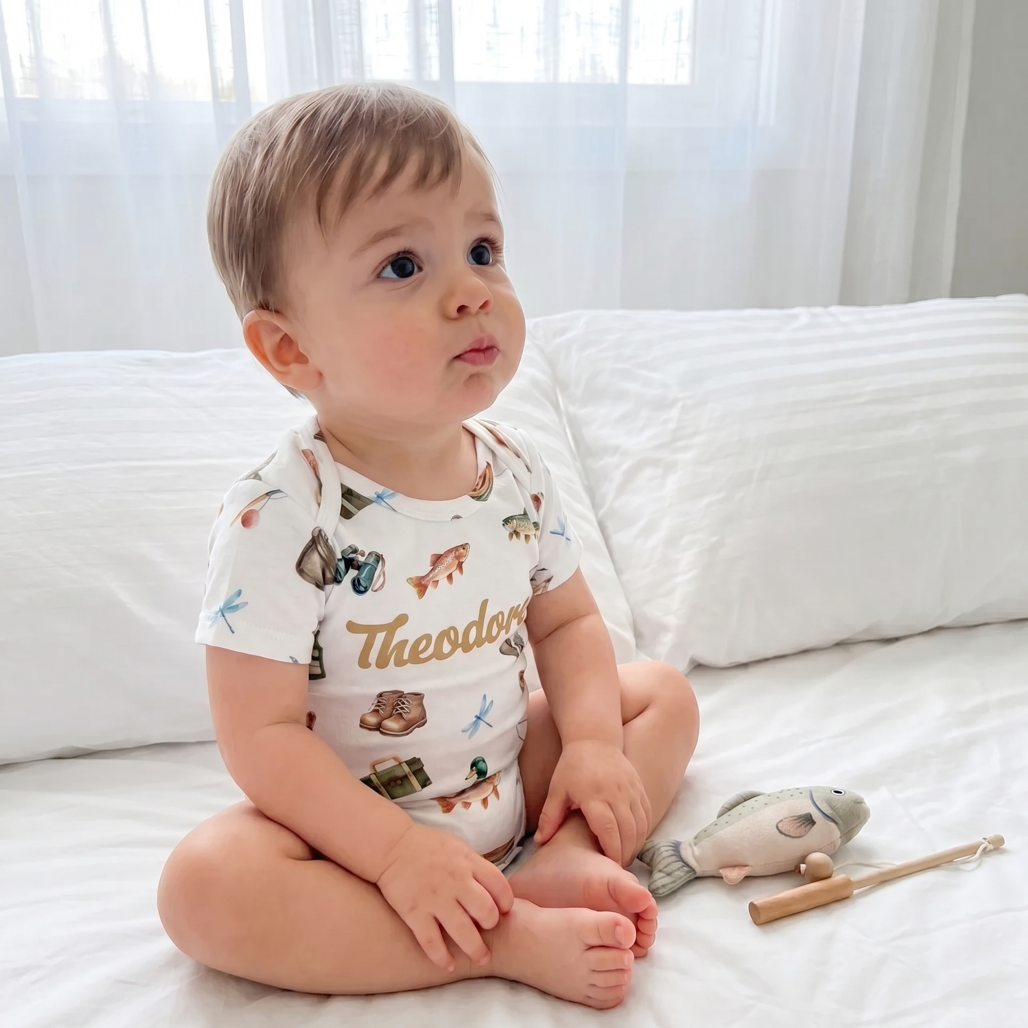 Personalized Bodysuit in Fishing Buddy