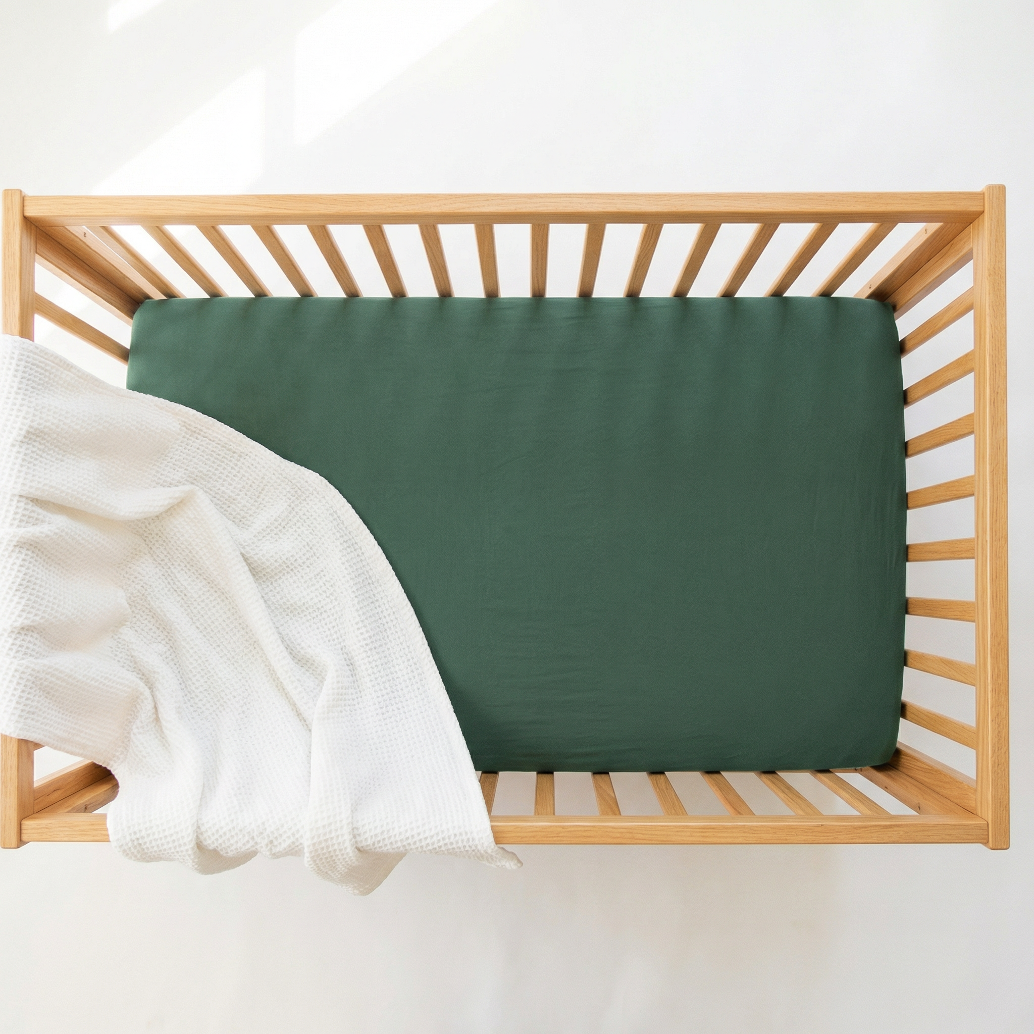 Crib Sheet in Evergreen
