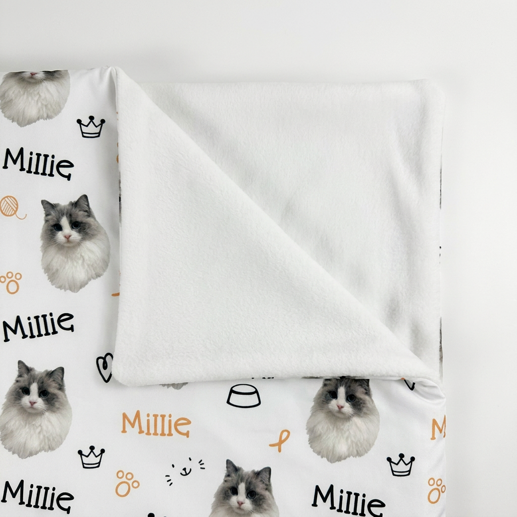 Personalized Sleeping Bag in Kitty Portrait