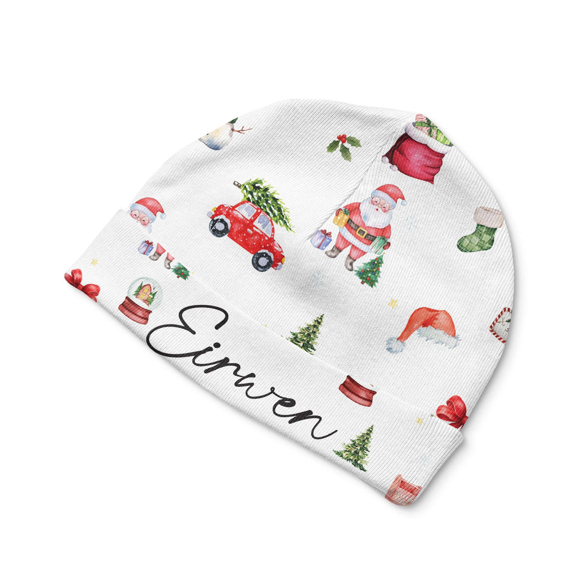 Personalized Beanie in Christmas Day