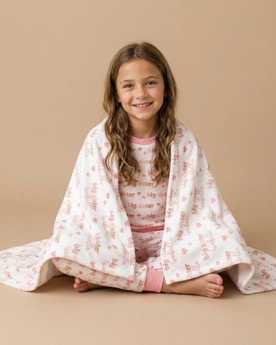 Personalized Baby Pajama Set in Big Sister