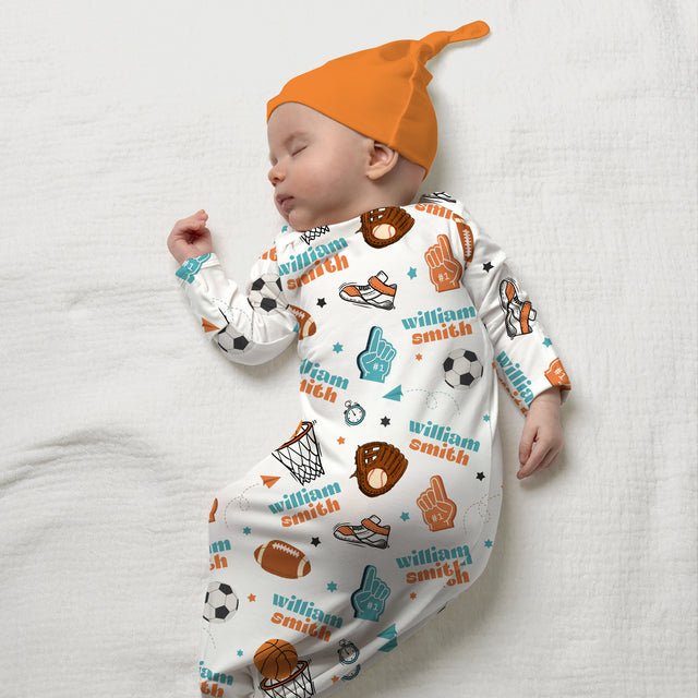Personalized Sleep Gown in Half Time