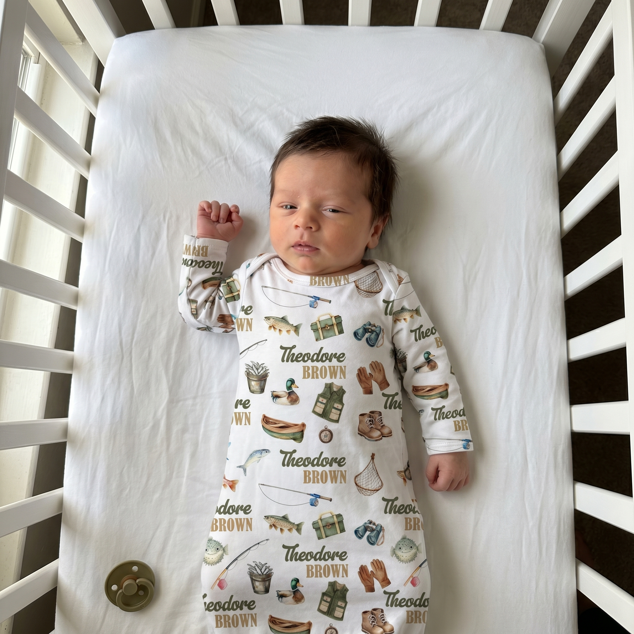 Personalized Sleep Gown in Fishing Buddy