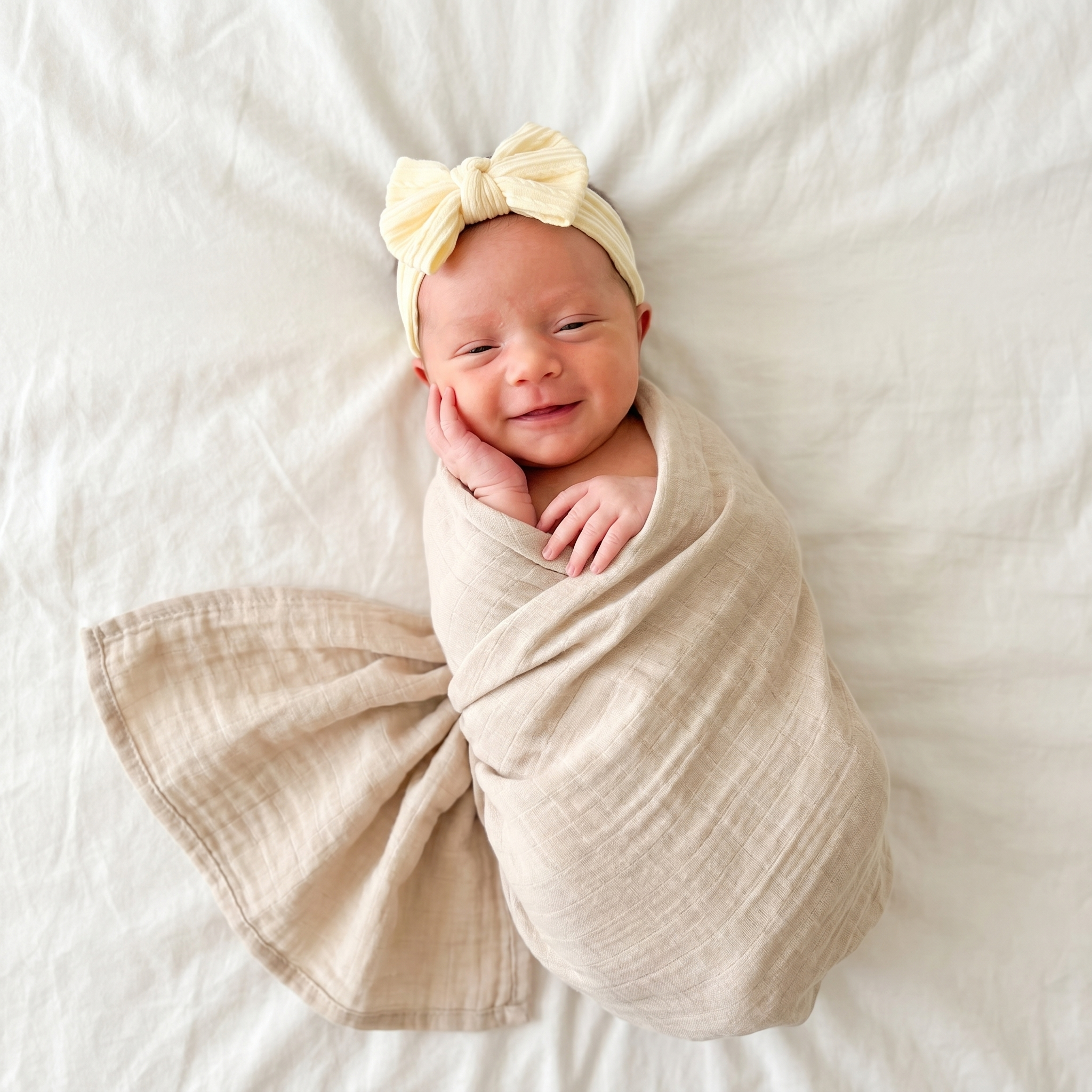 Muslin Swaddle in Ivory