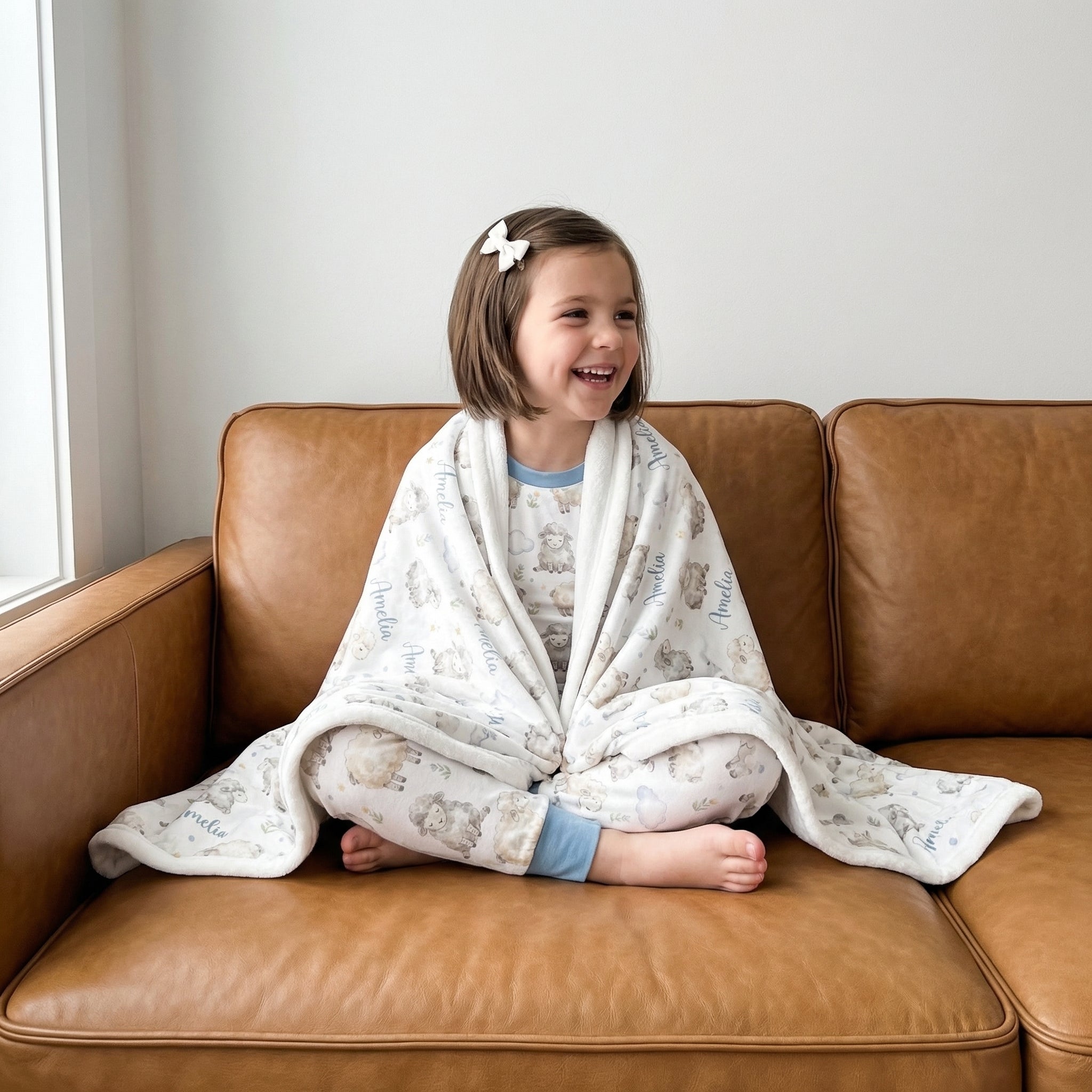 Personalized Blanket in Lamb