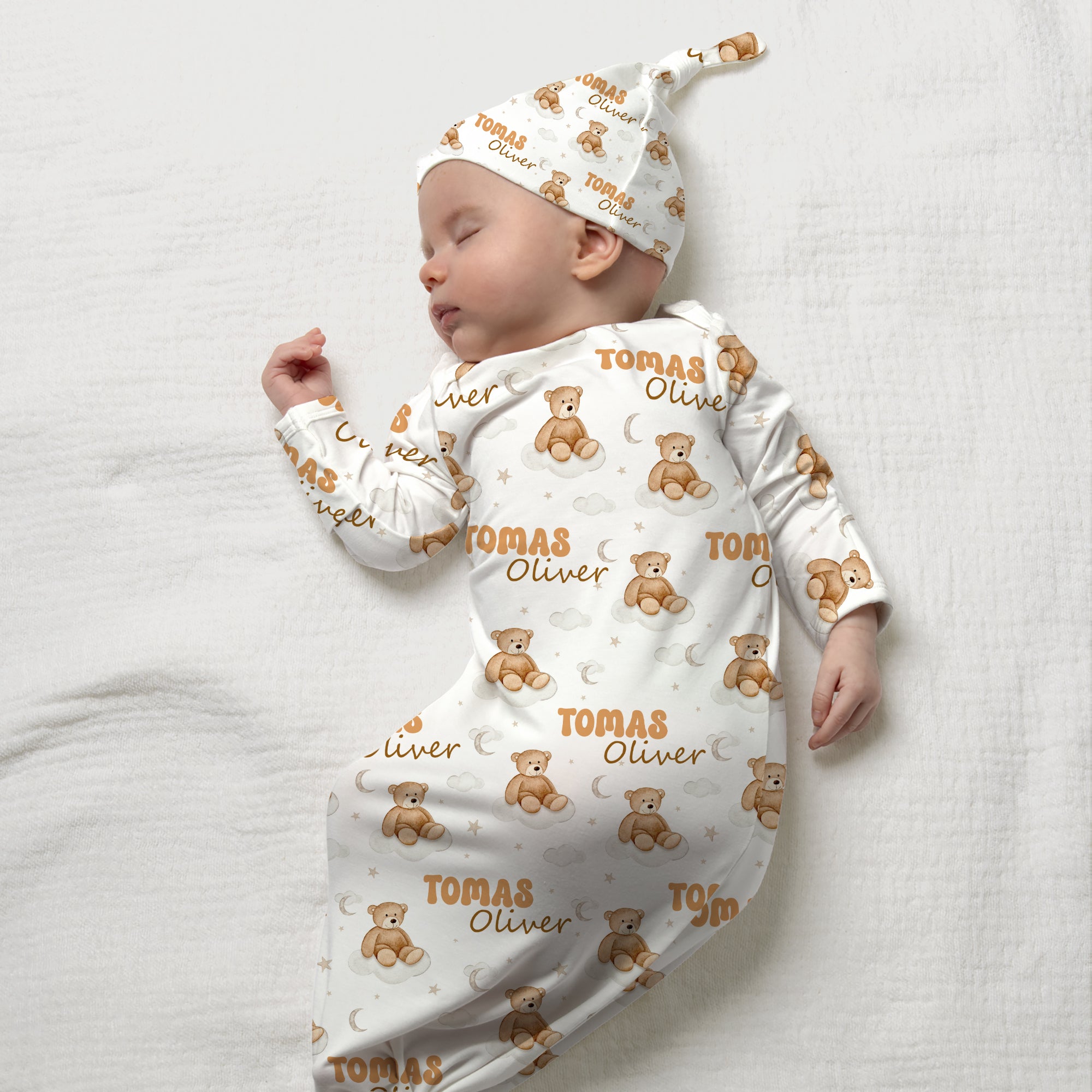 Personalized Sleep Gown in Teddy Bear
