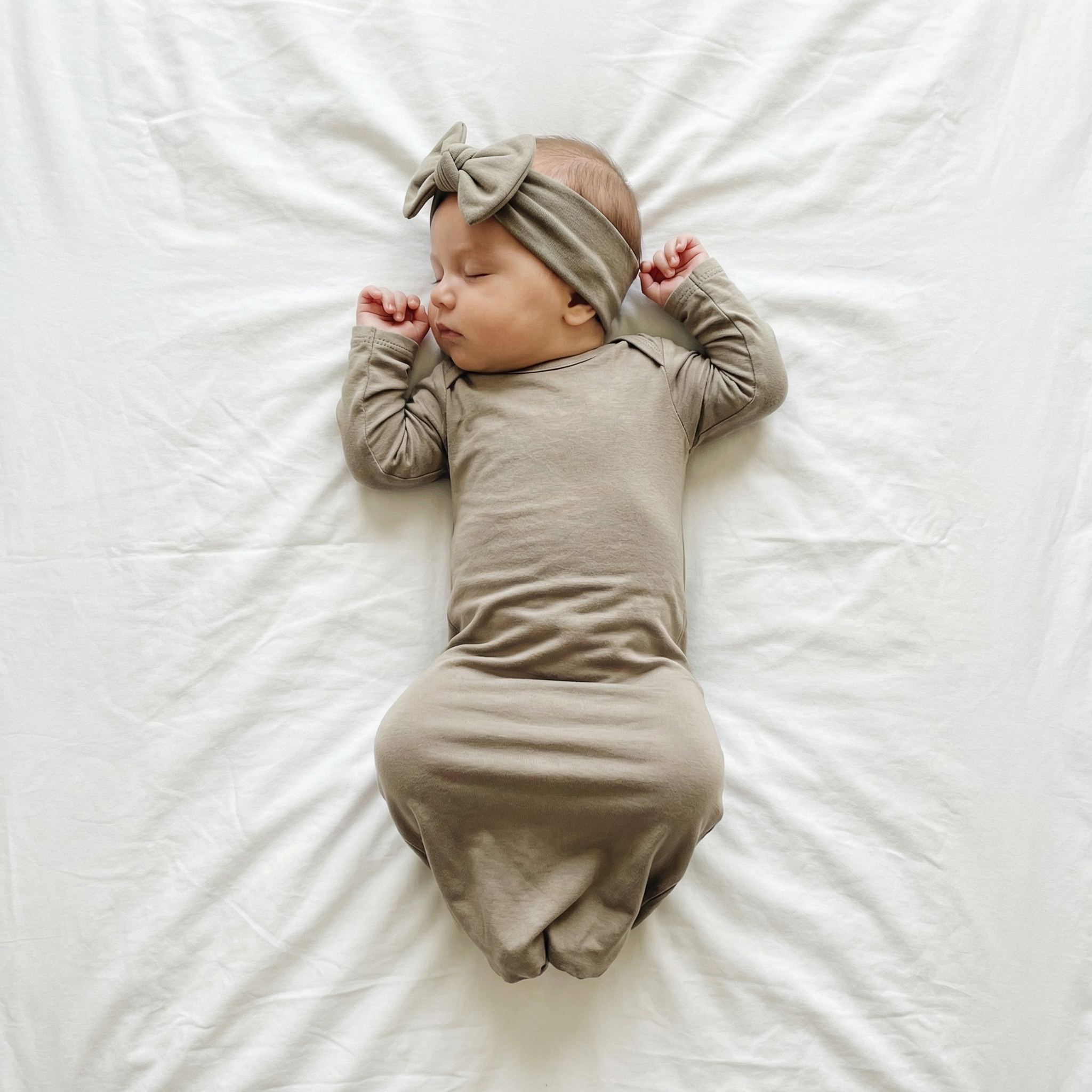 Sleep Gown with Hat Set in Smoke