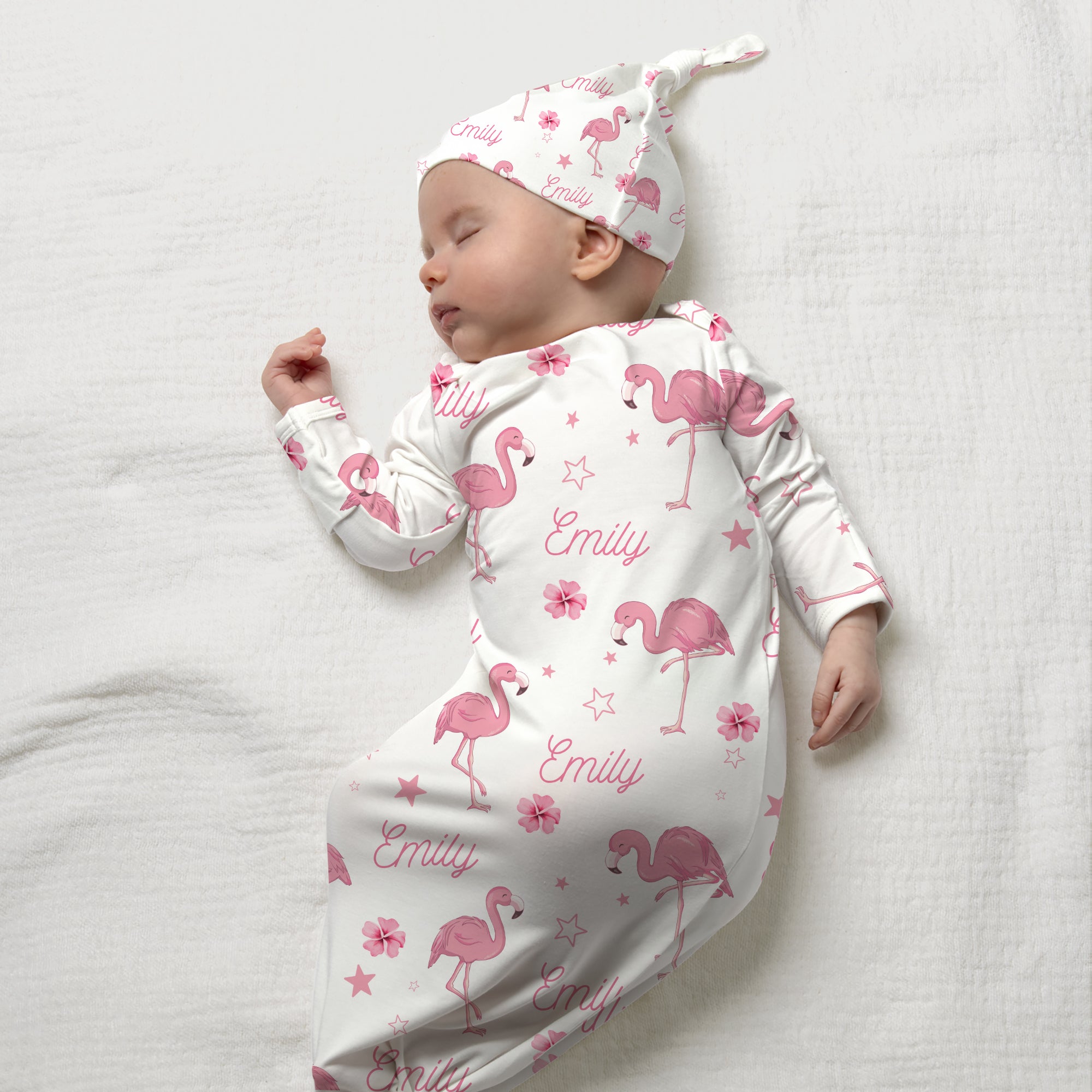 Personalized Sleep Gown in Flamingo