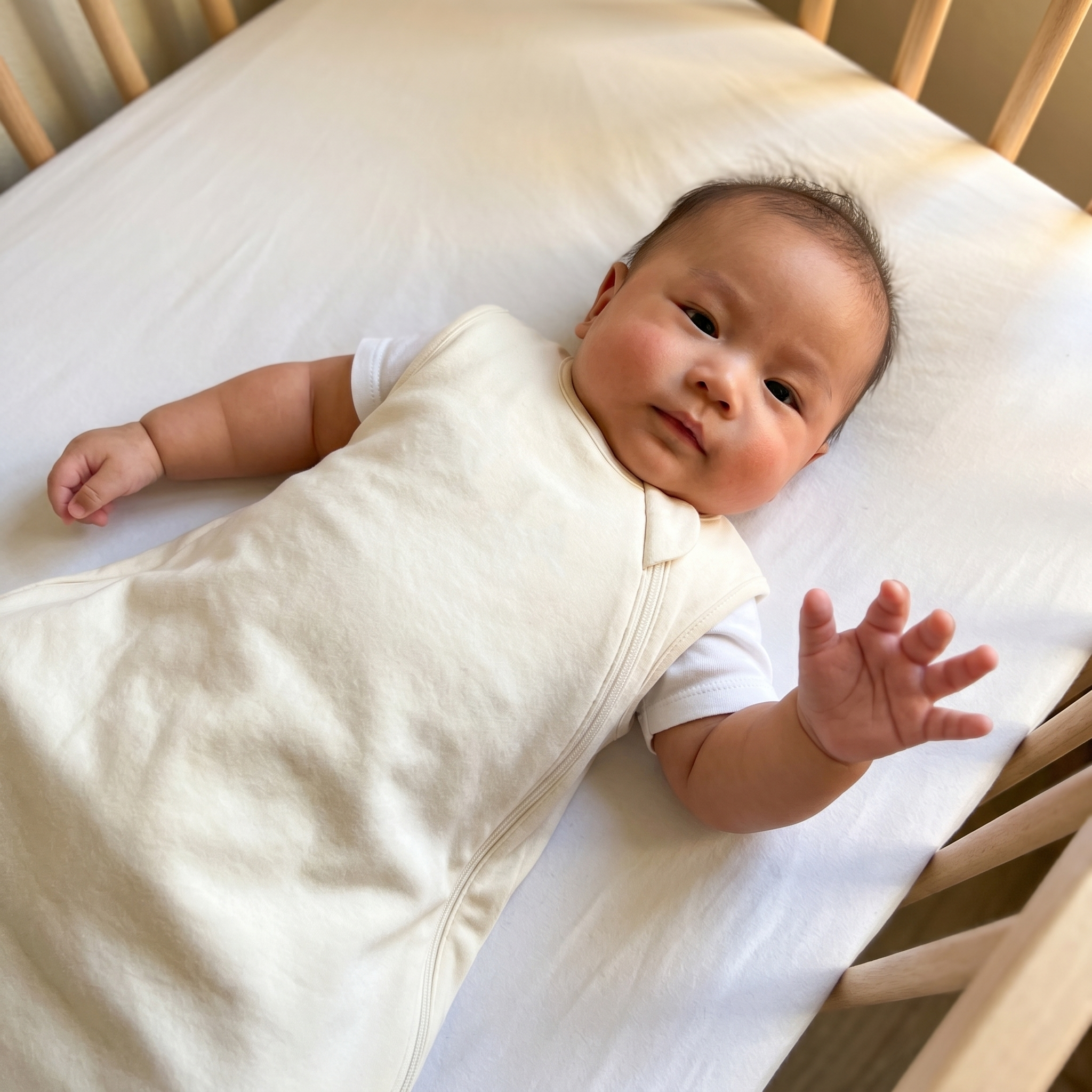 Sleep Bag in White 0.5 TOG