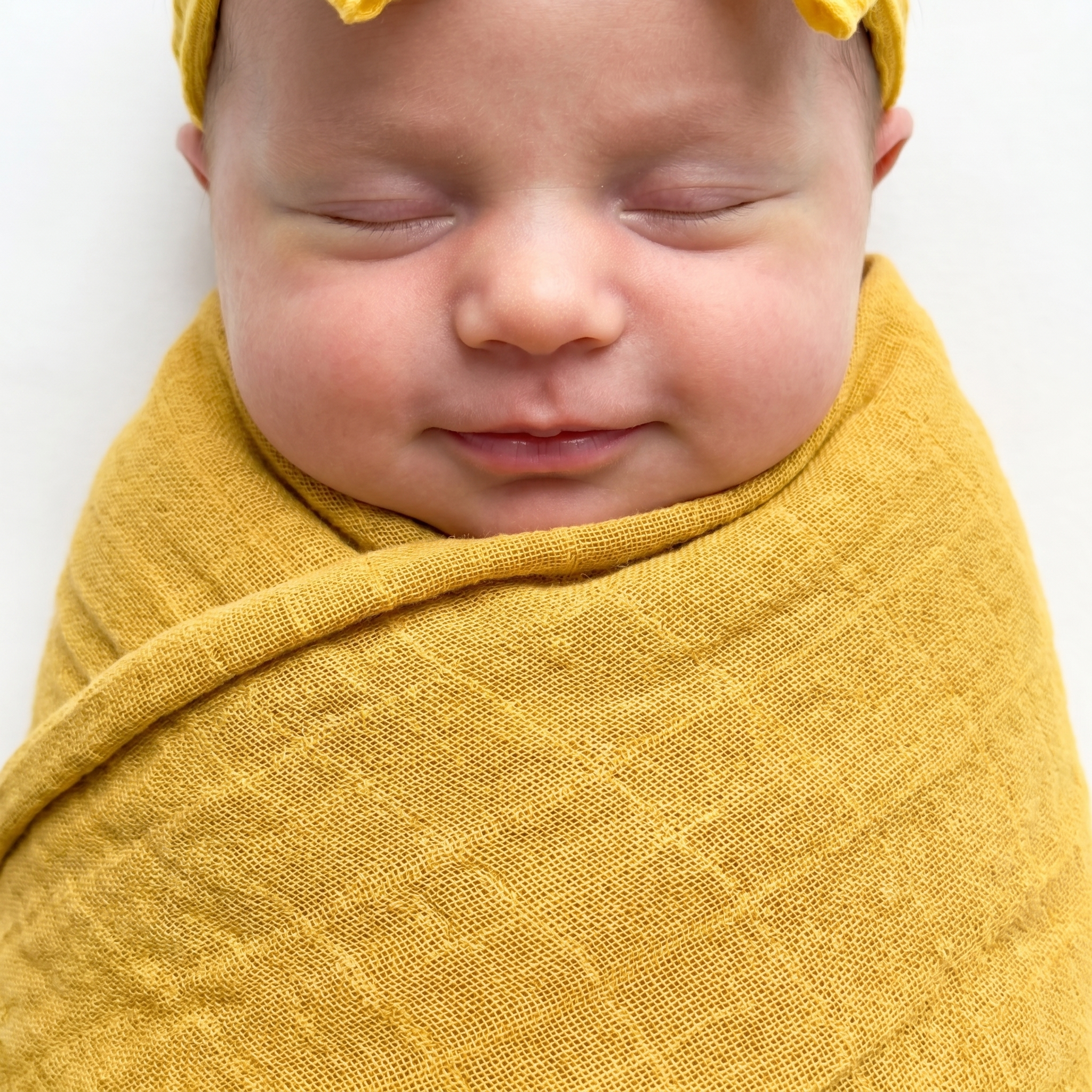 Muslin Swaddle in Bright Yellow