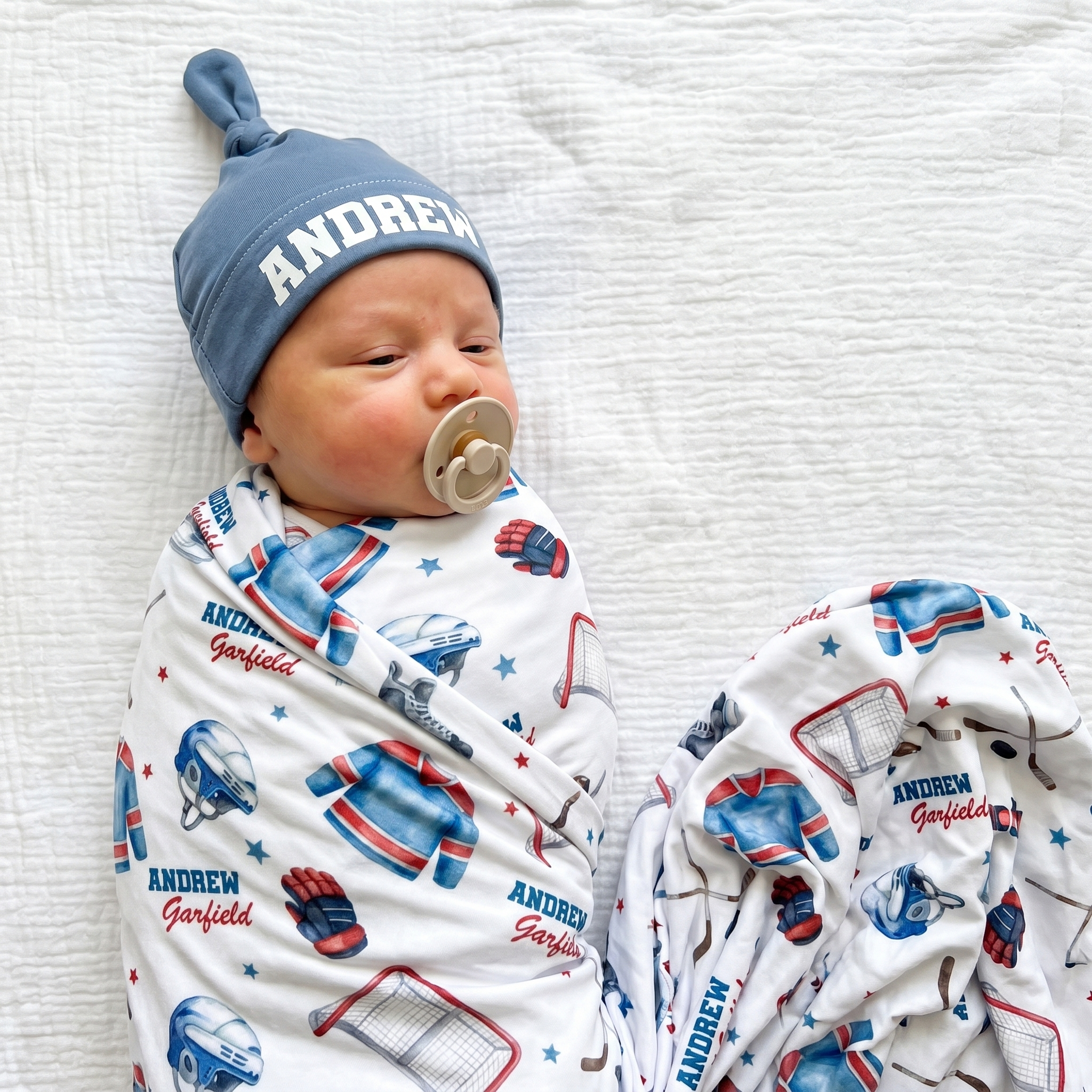 Personalized Swaddle in Ice Hockey