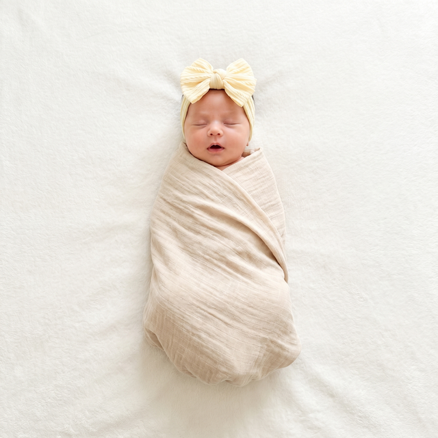 Muslin Swaddle in Ivory
