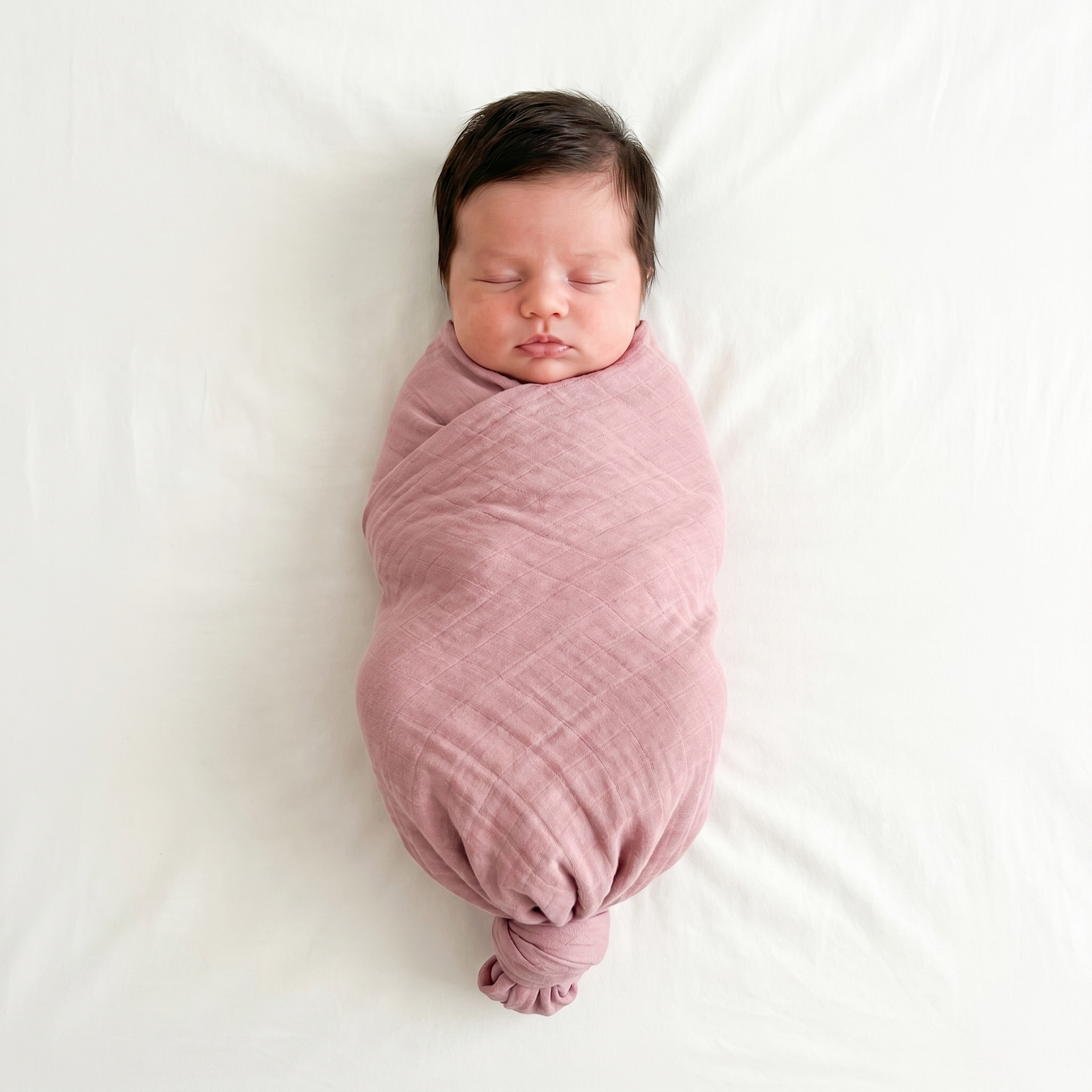 Muslin Swaddle in Dark Pink