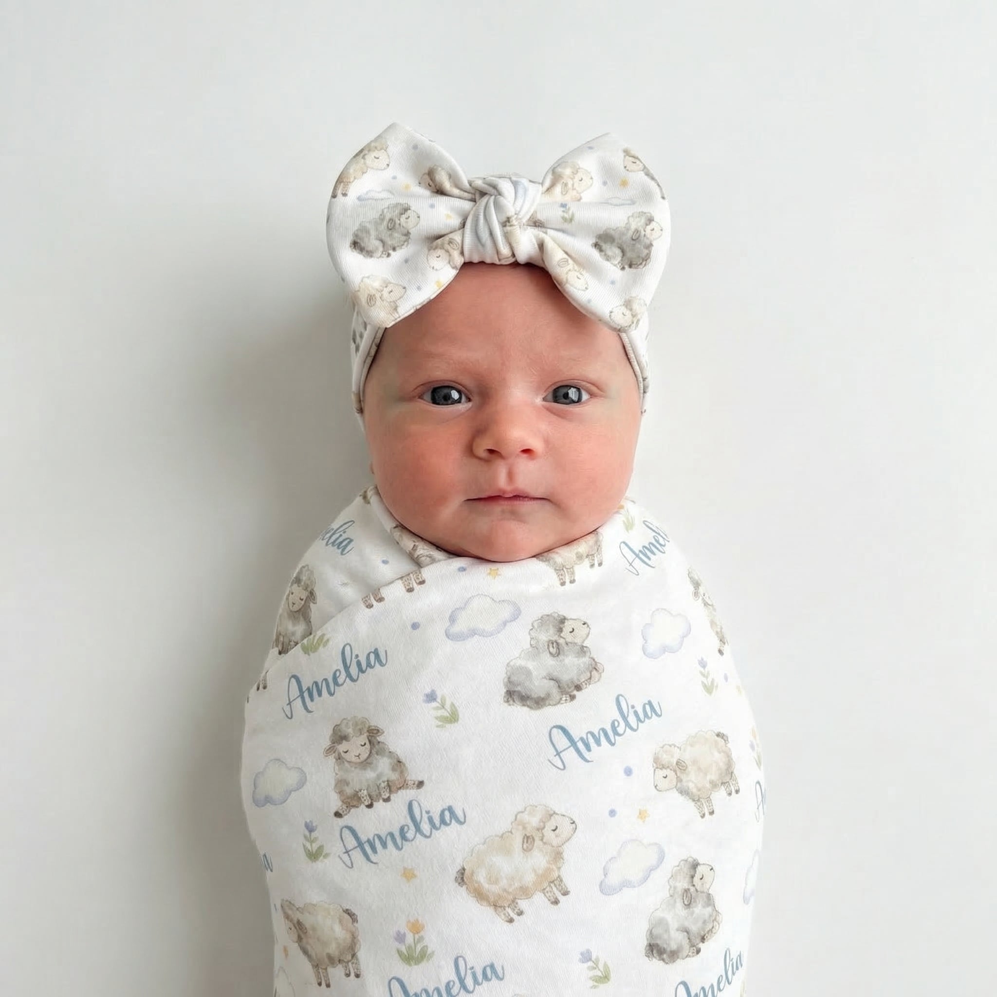 Personalized Swaddle in Lamb