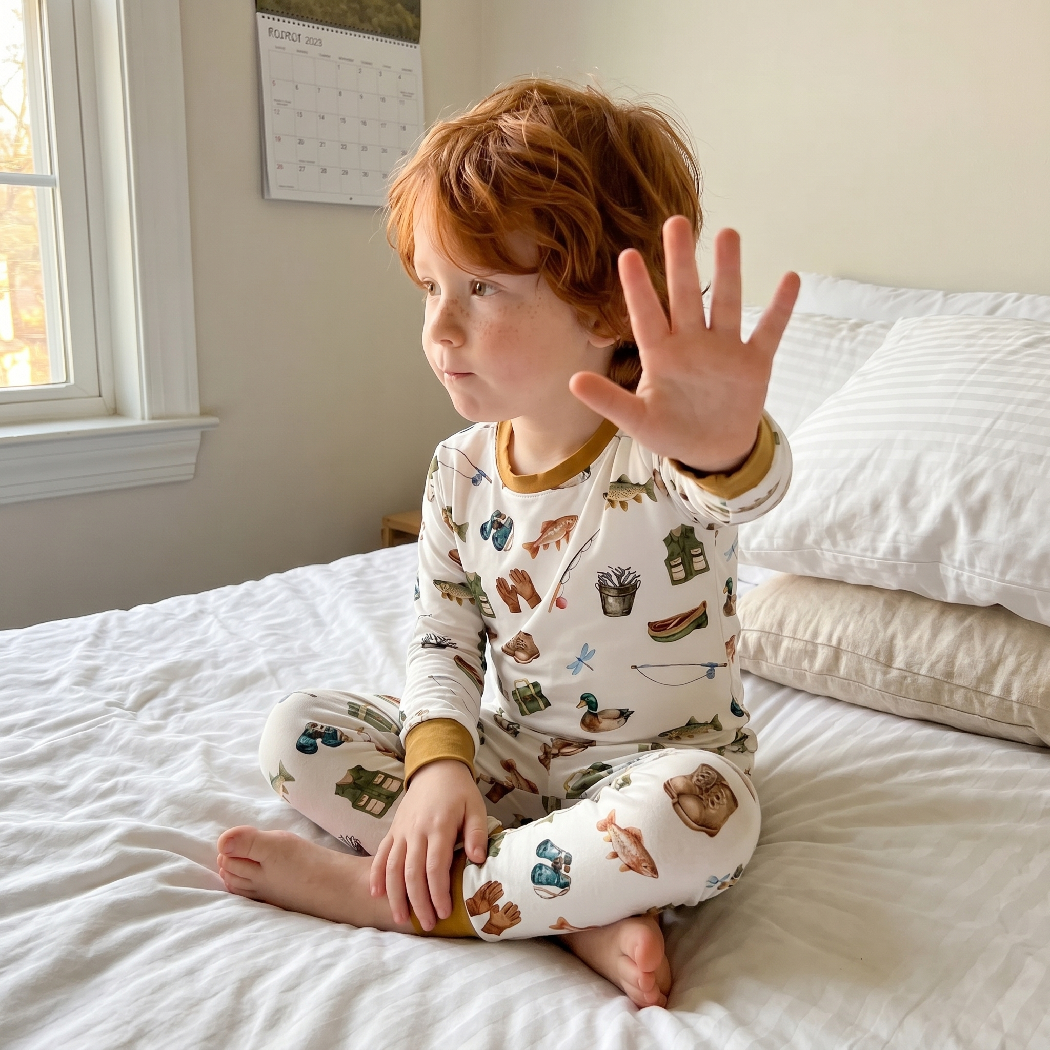 Pajama Set in Fishing Buddy