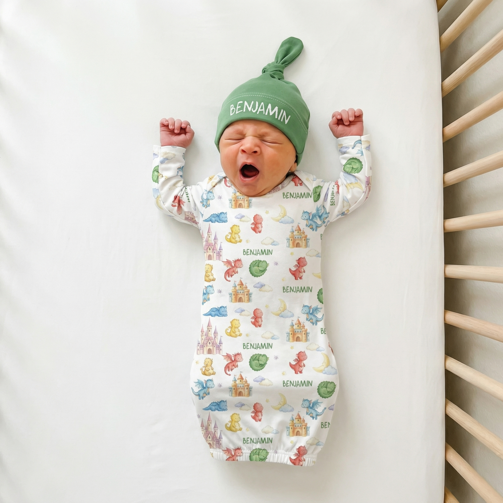 Personalized Sleep Gown in Dragon Kingdom
