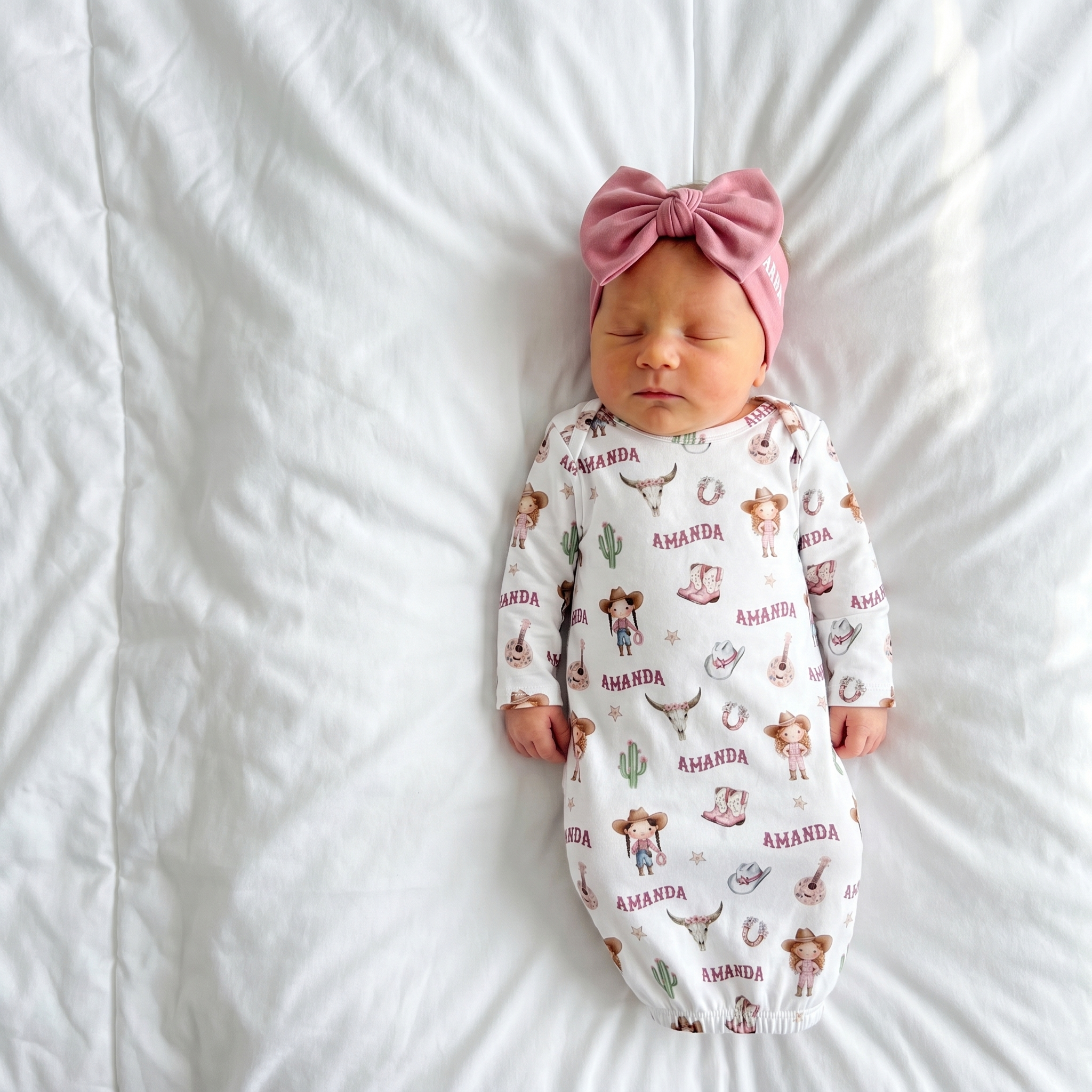 Personalized Sleep Gown in Western Girl