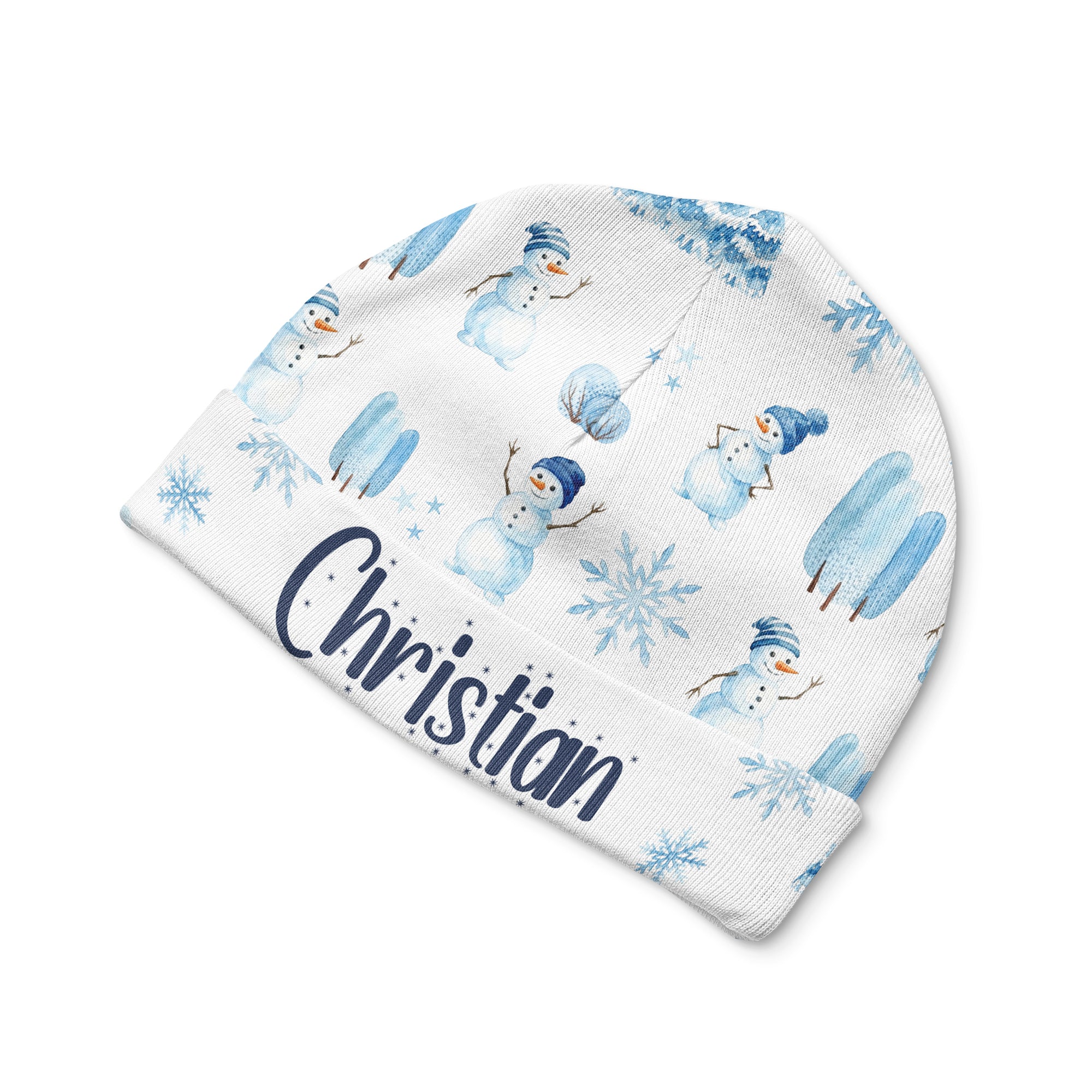 Personalized Beanie in Snowman