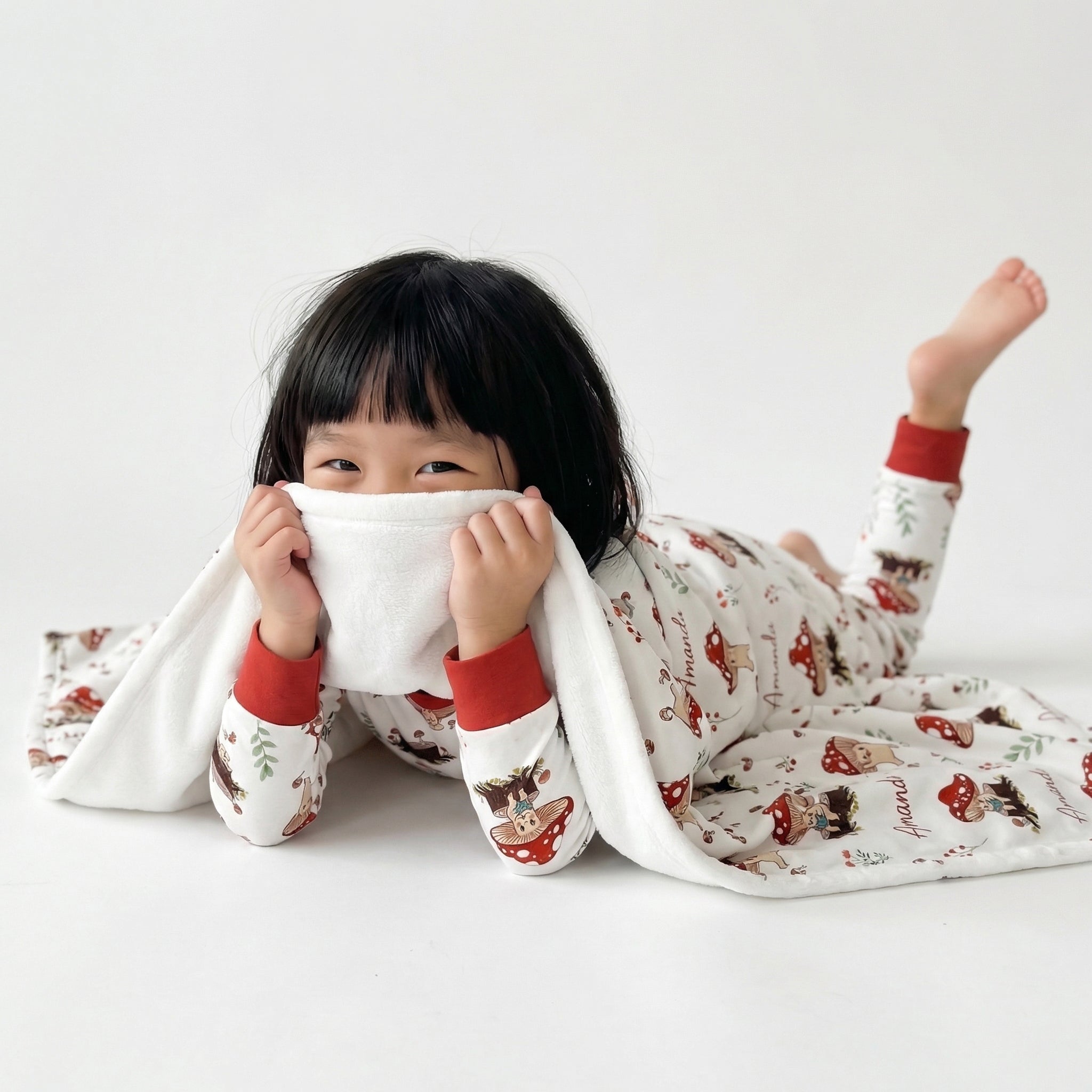 Personalized Blanket in Mushroom