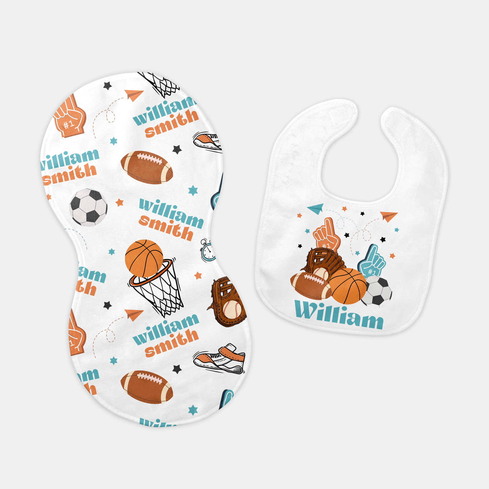 Personalized Bib in Half Time