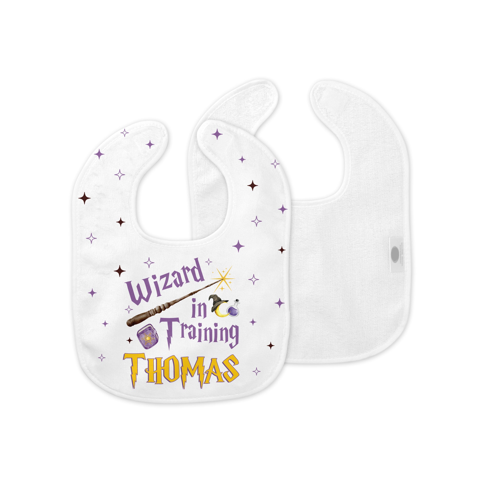 Personalized Bib in Wizard School