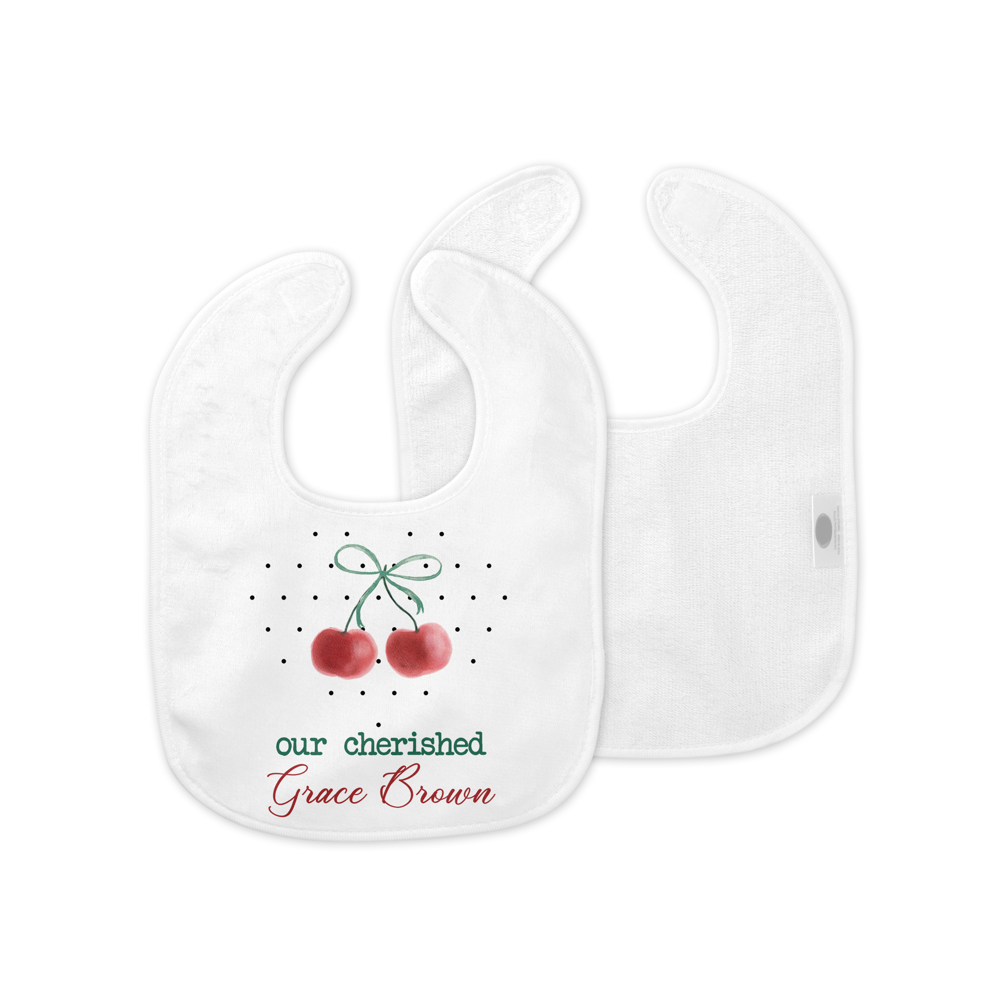 Personalized Bib in Cherished Baby