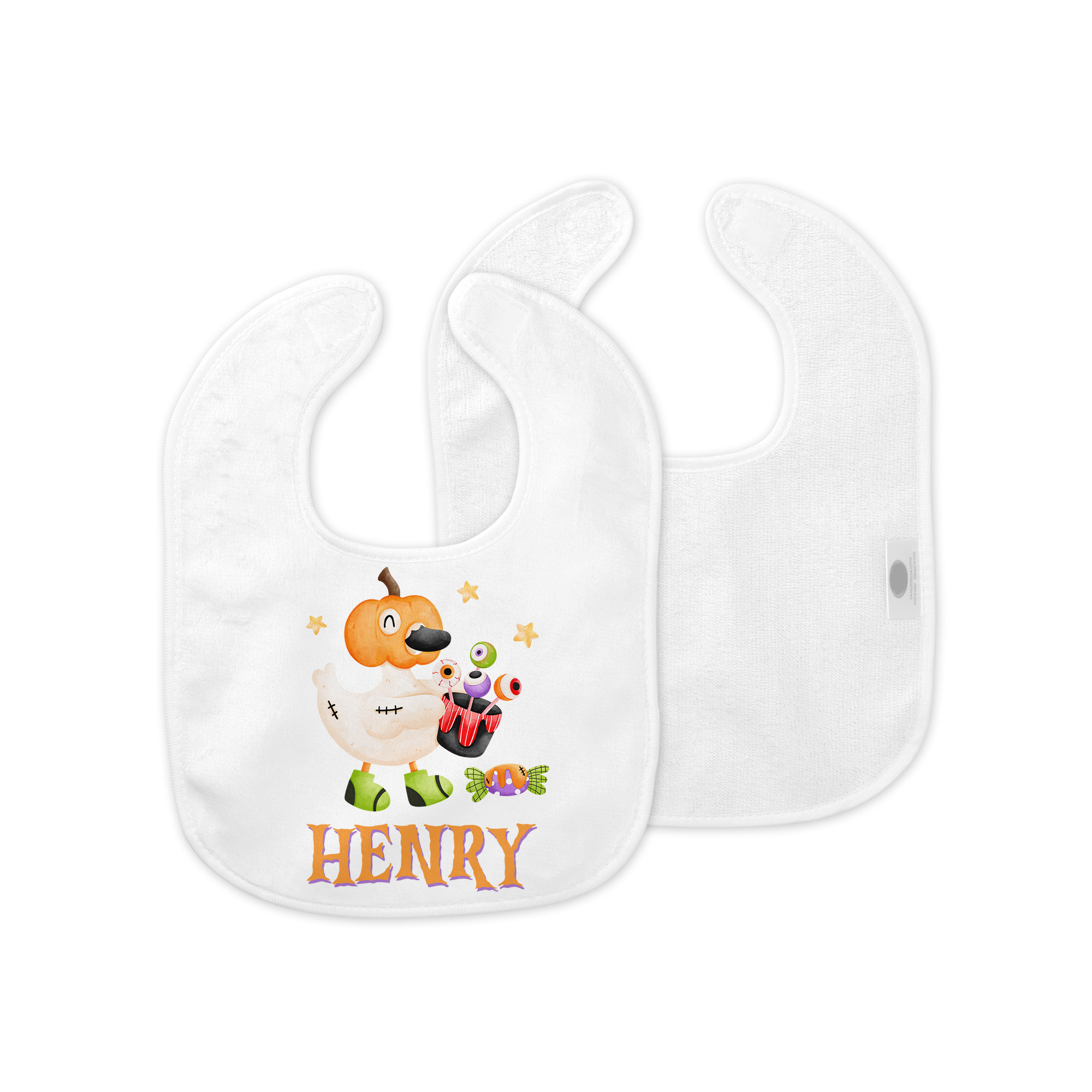 Personalized Bib in Goose in Booland