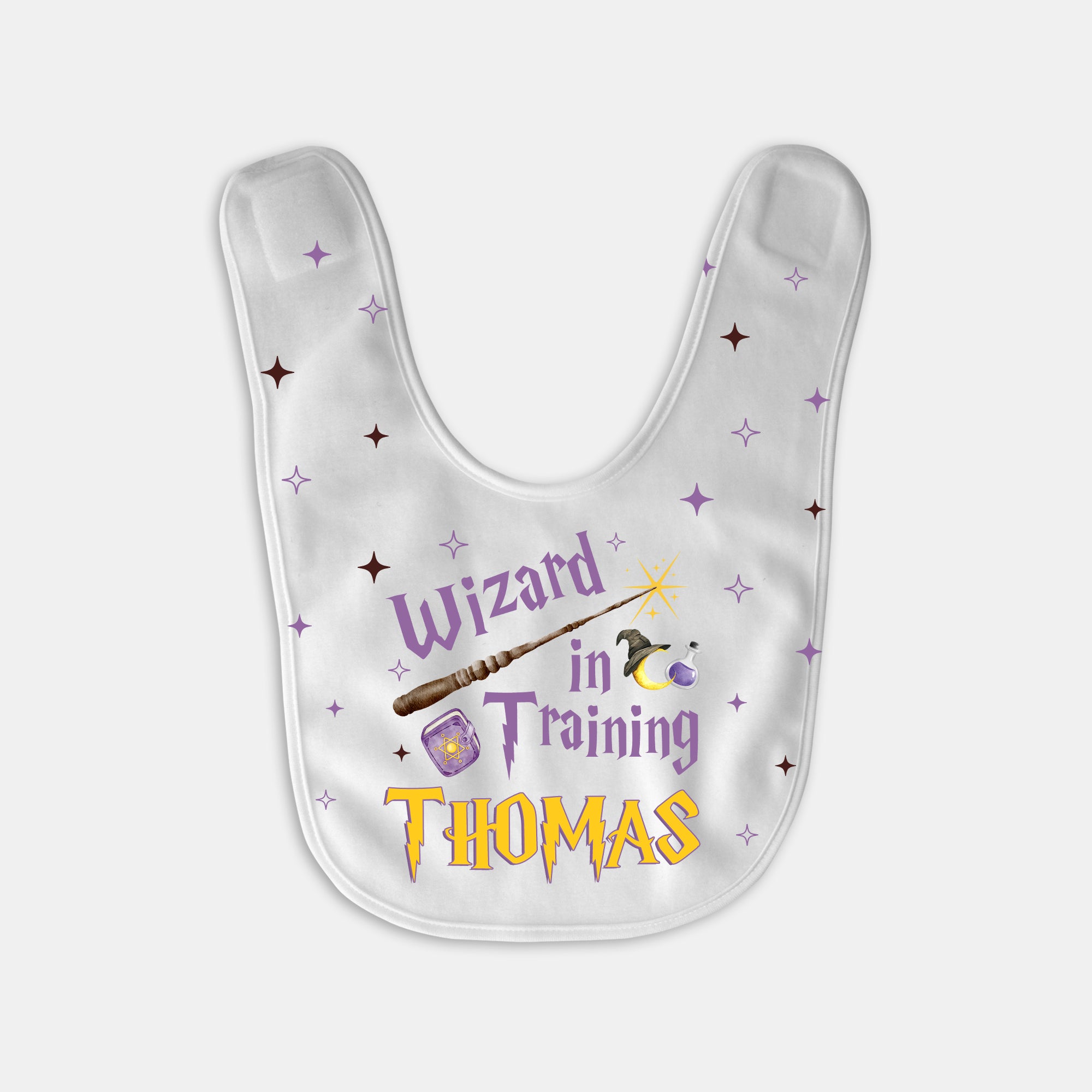 Personalized Bib in Wizard School