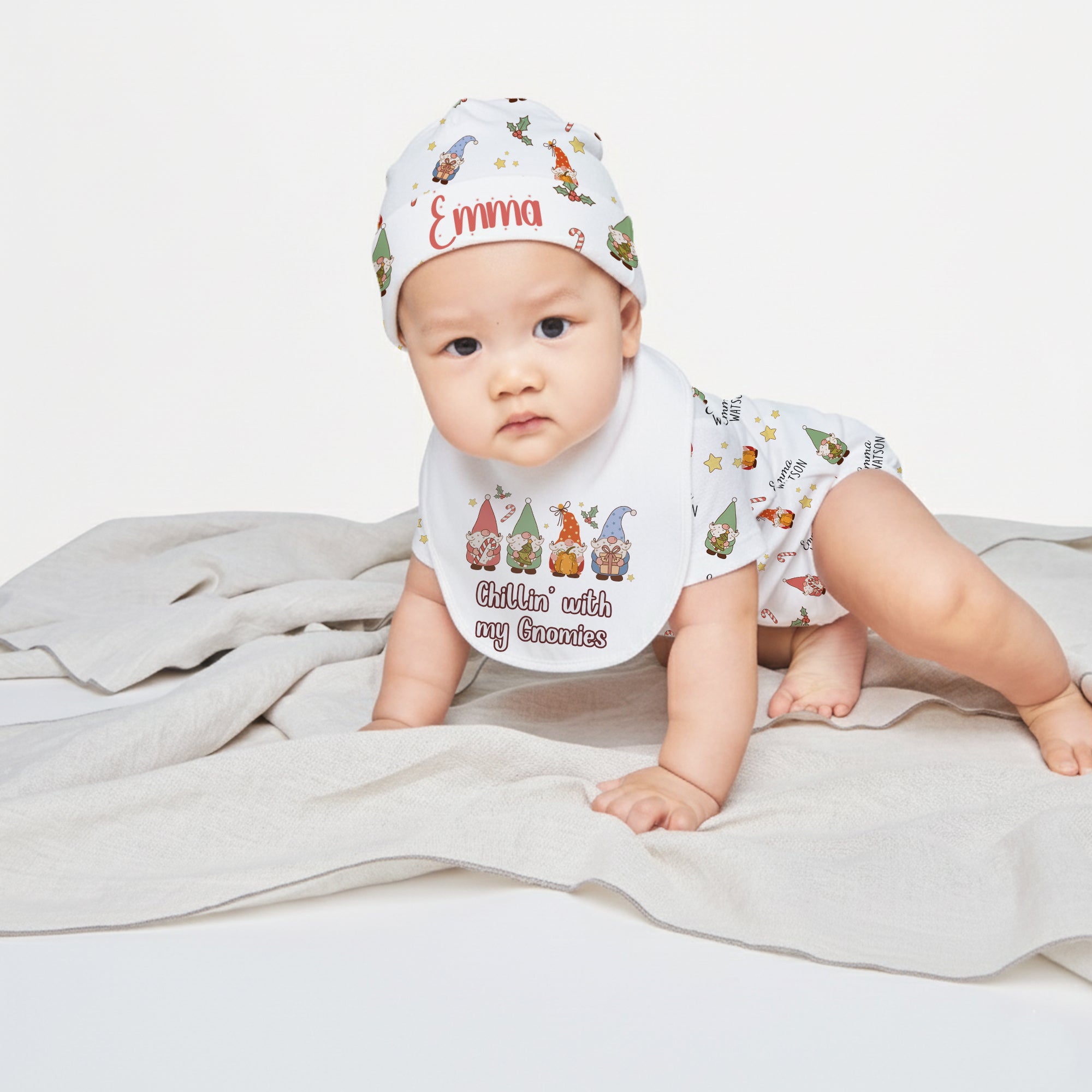 Graphic Bib in Chillin' with my Gnomies