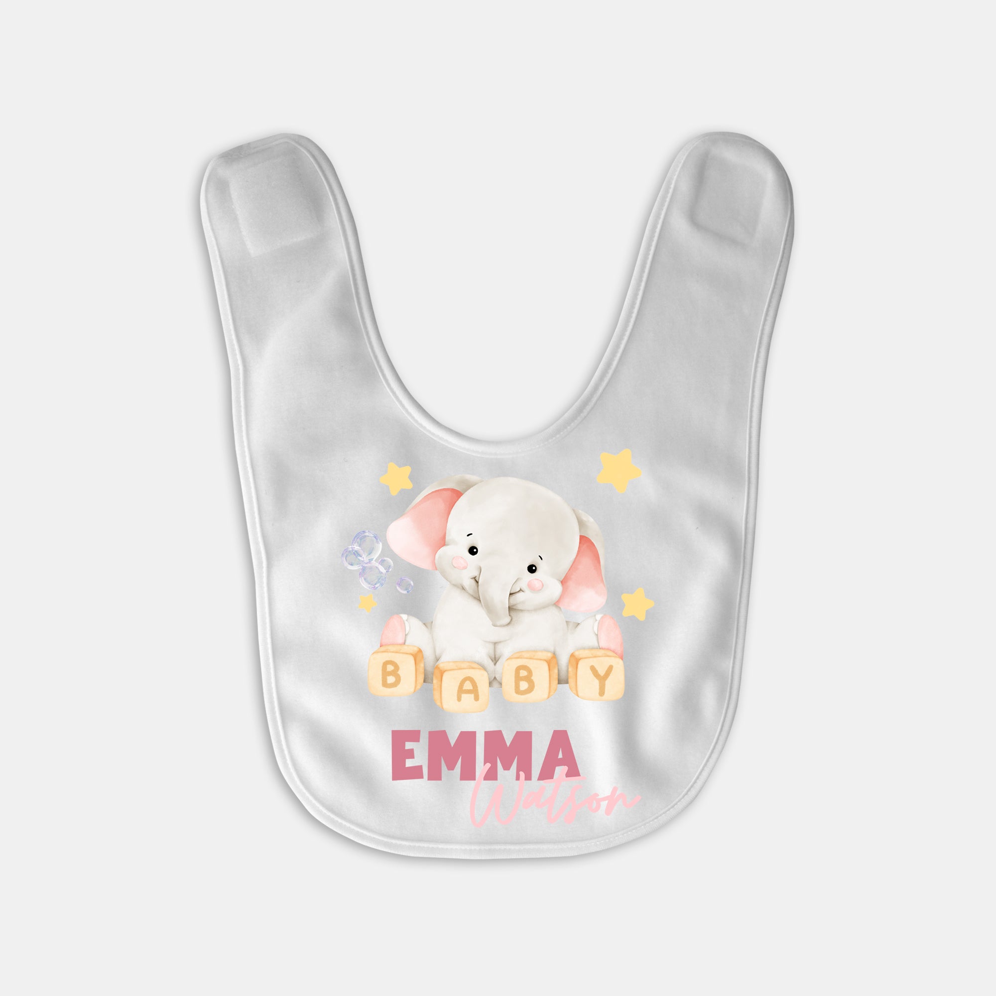 Pink Milk Drunk Personalized Bib