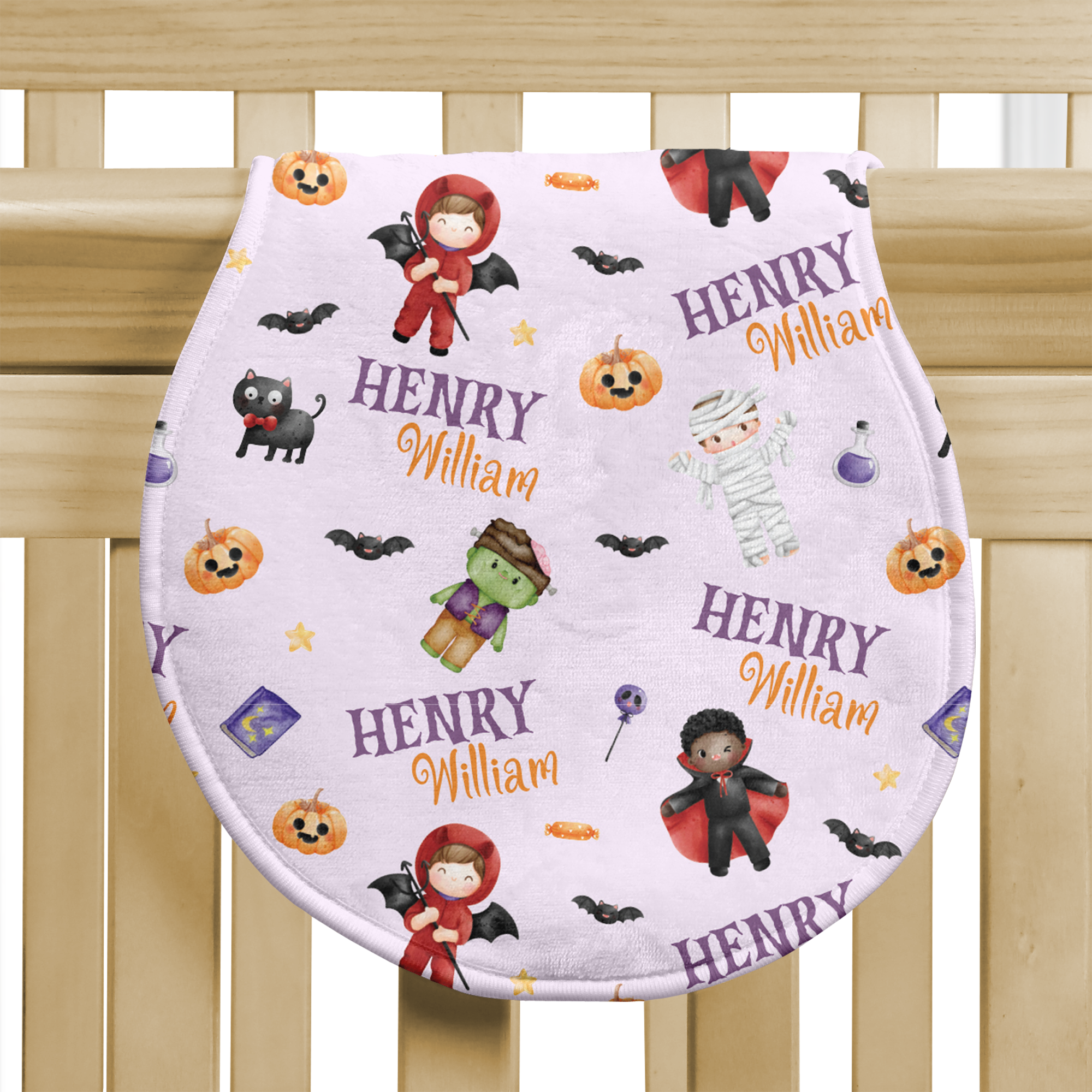 Personalized Bib and Burp Cloth Set in Dress-up Babe