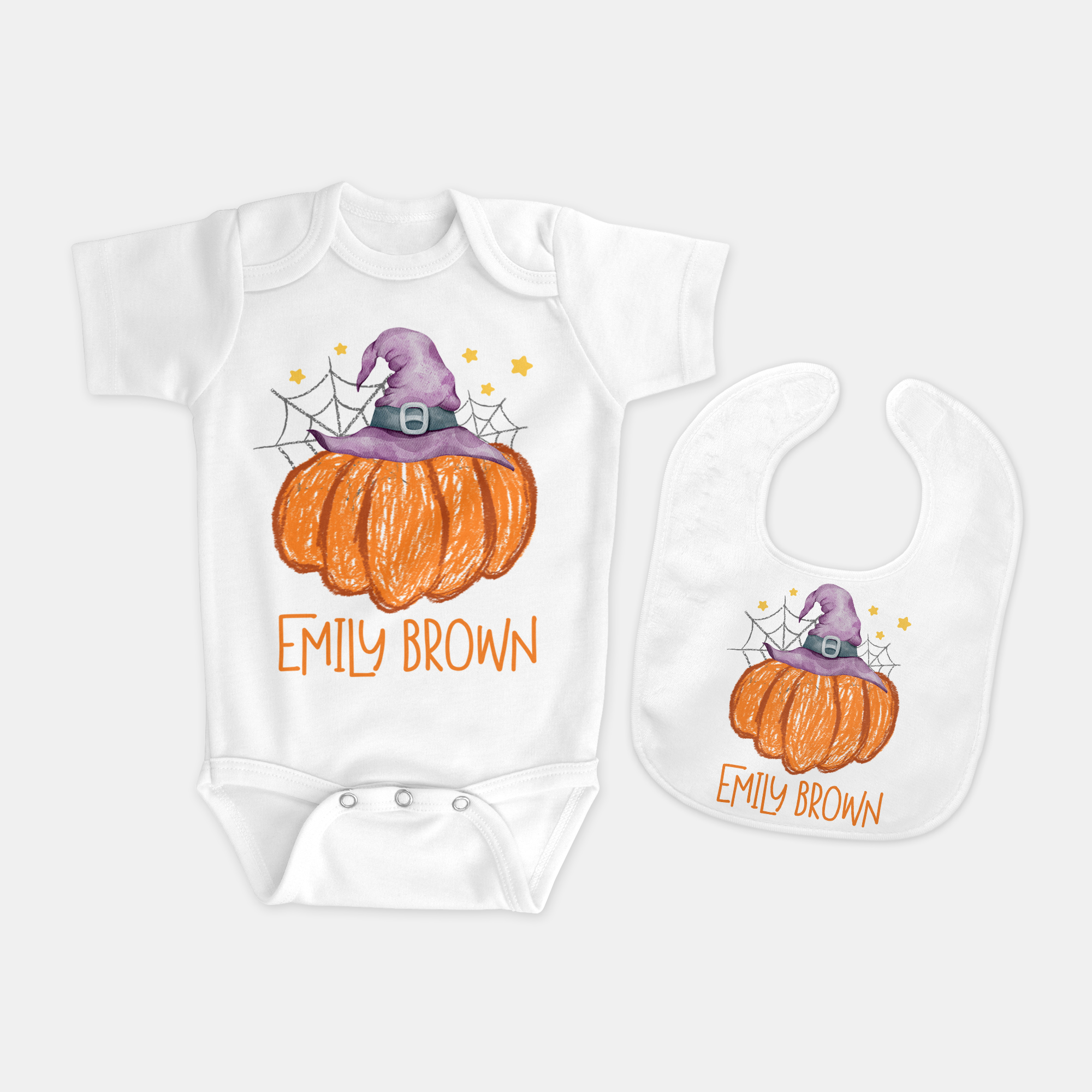 Personalized Bib in Little Pumpkin
