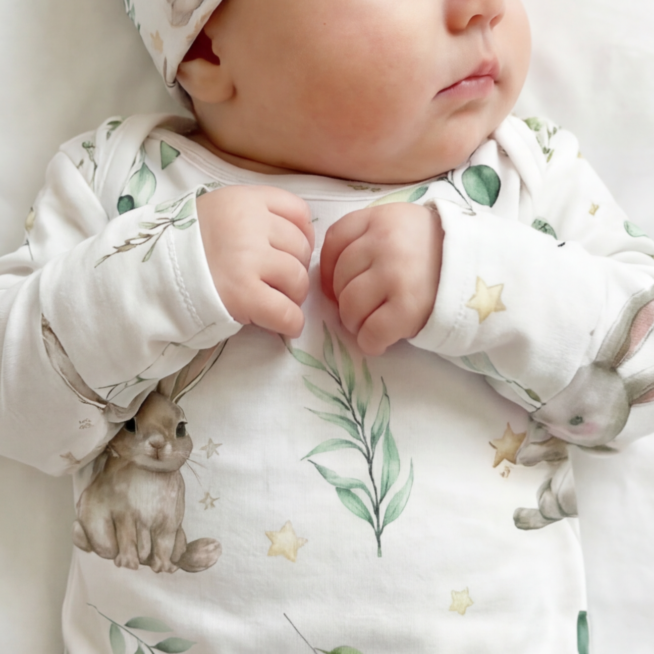 Sleep Gown in Bunny Garden