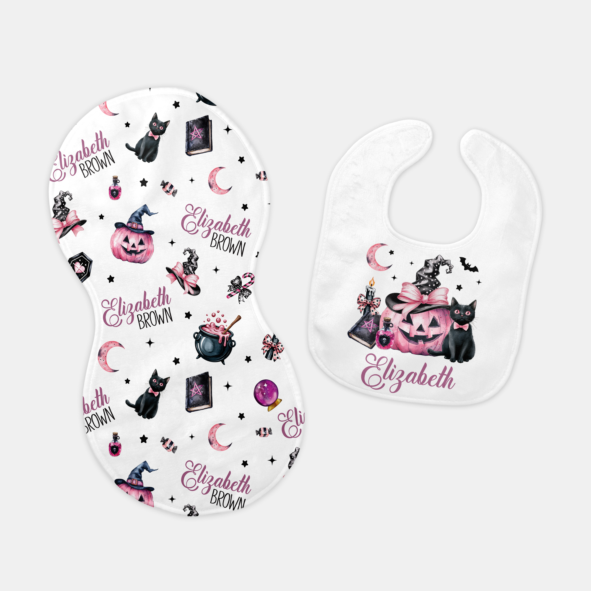 Personalized Bib in Mystic Lunar