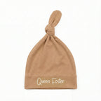 Personalized Knotted Hat in Amberwood