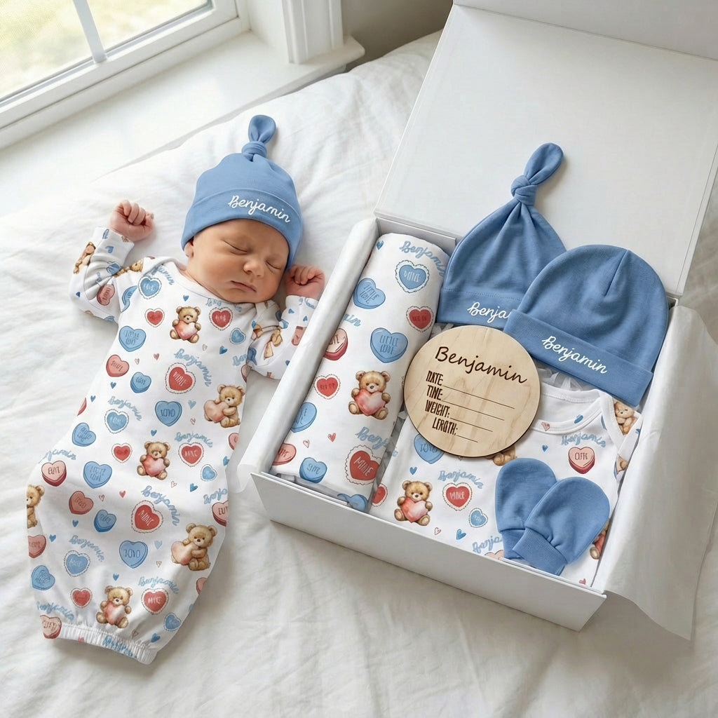 The Ultimate Baby Gift Set in Blue Sweet Heart