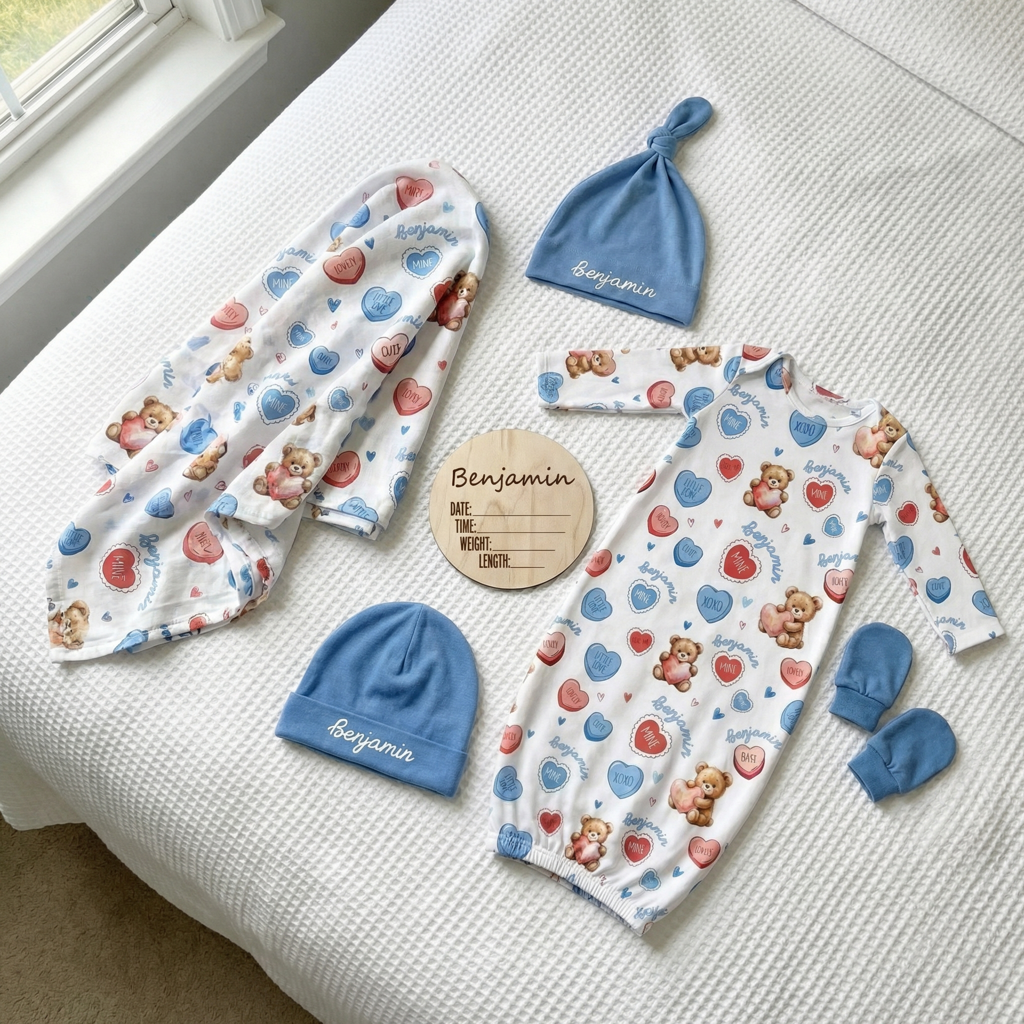 The Ultimate Baby Gift Set in Blue Sweet Heart