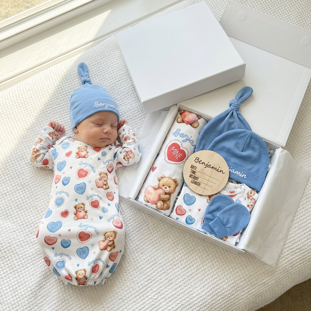 The Ultimate Baby Gift Set in Blue Sweet Heart