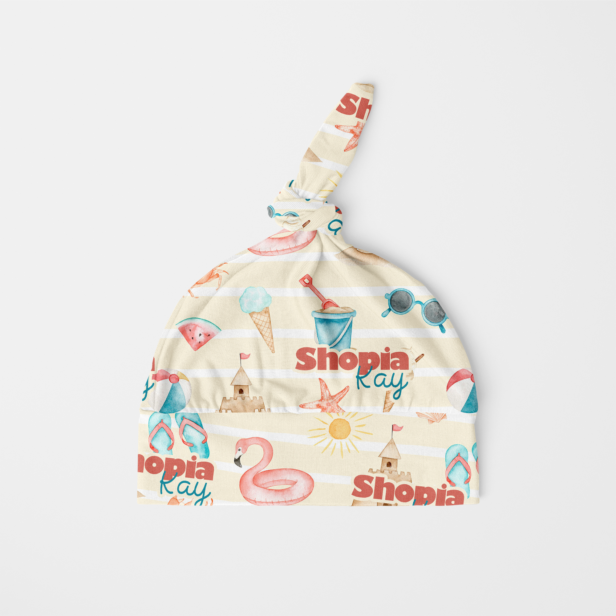 Summer Beach Personalized Knotted Hat