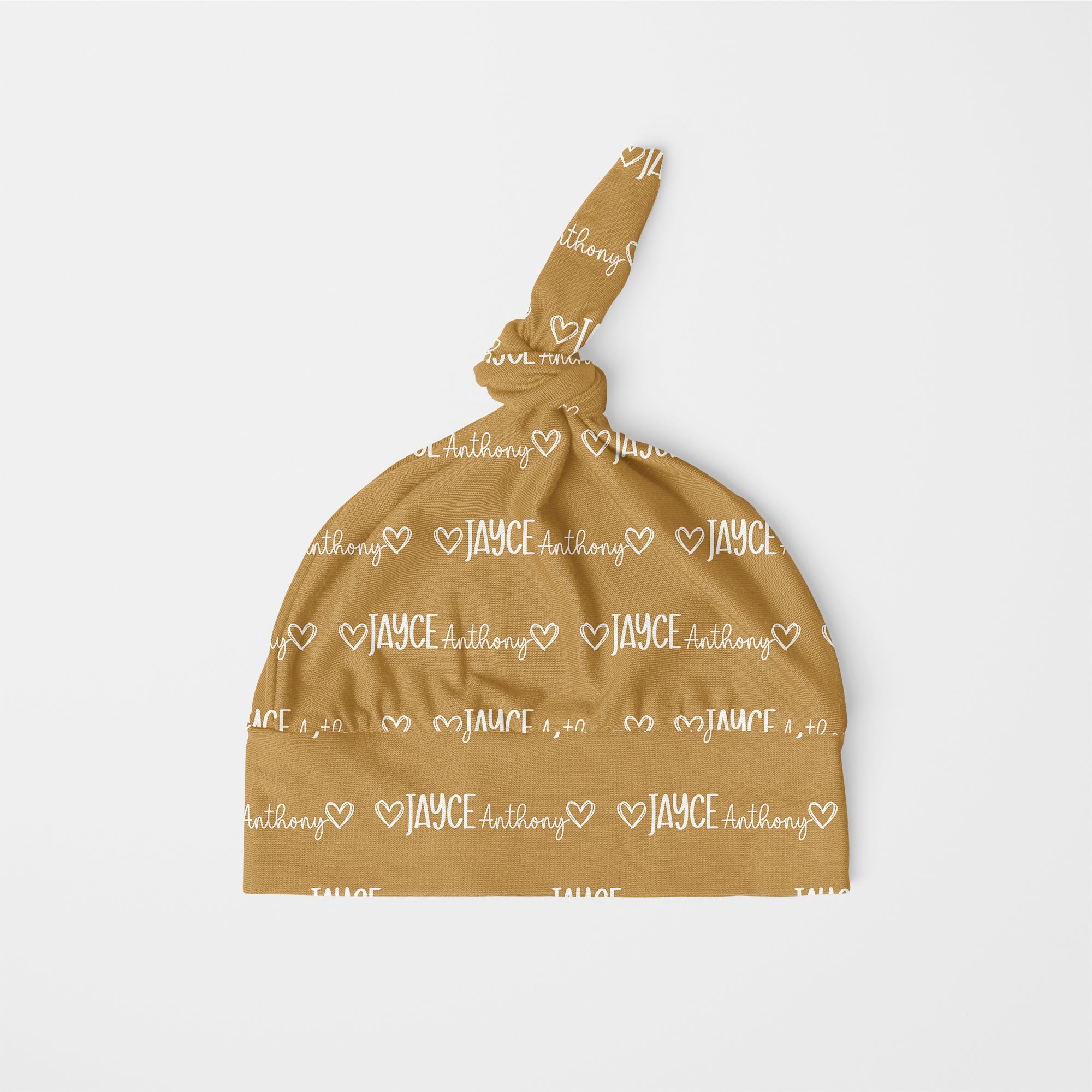 Personalized Knotted Hat in Mono Name