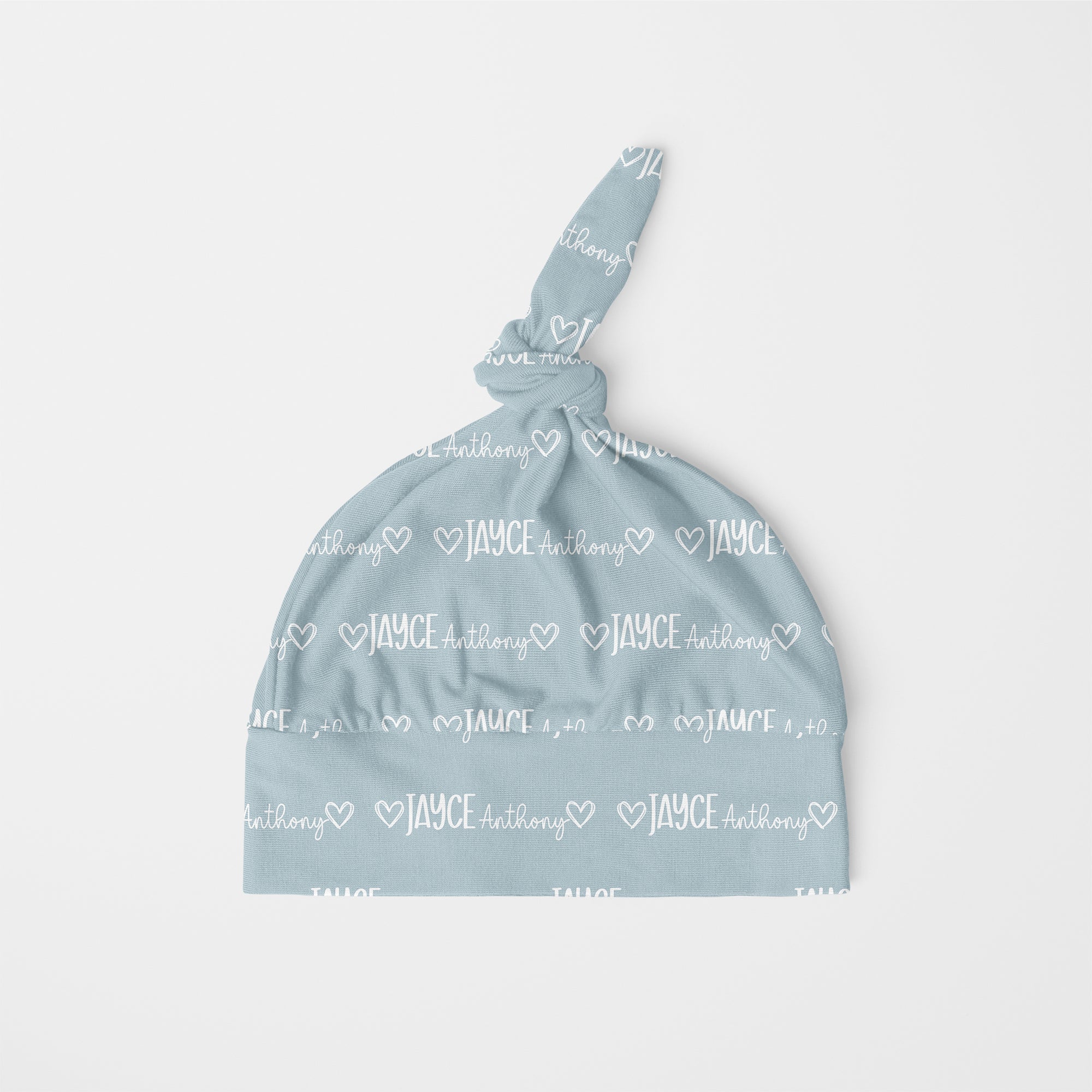 Personalized Knotted Hat in Mono Name