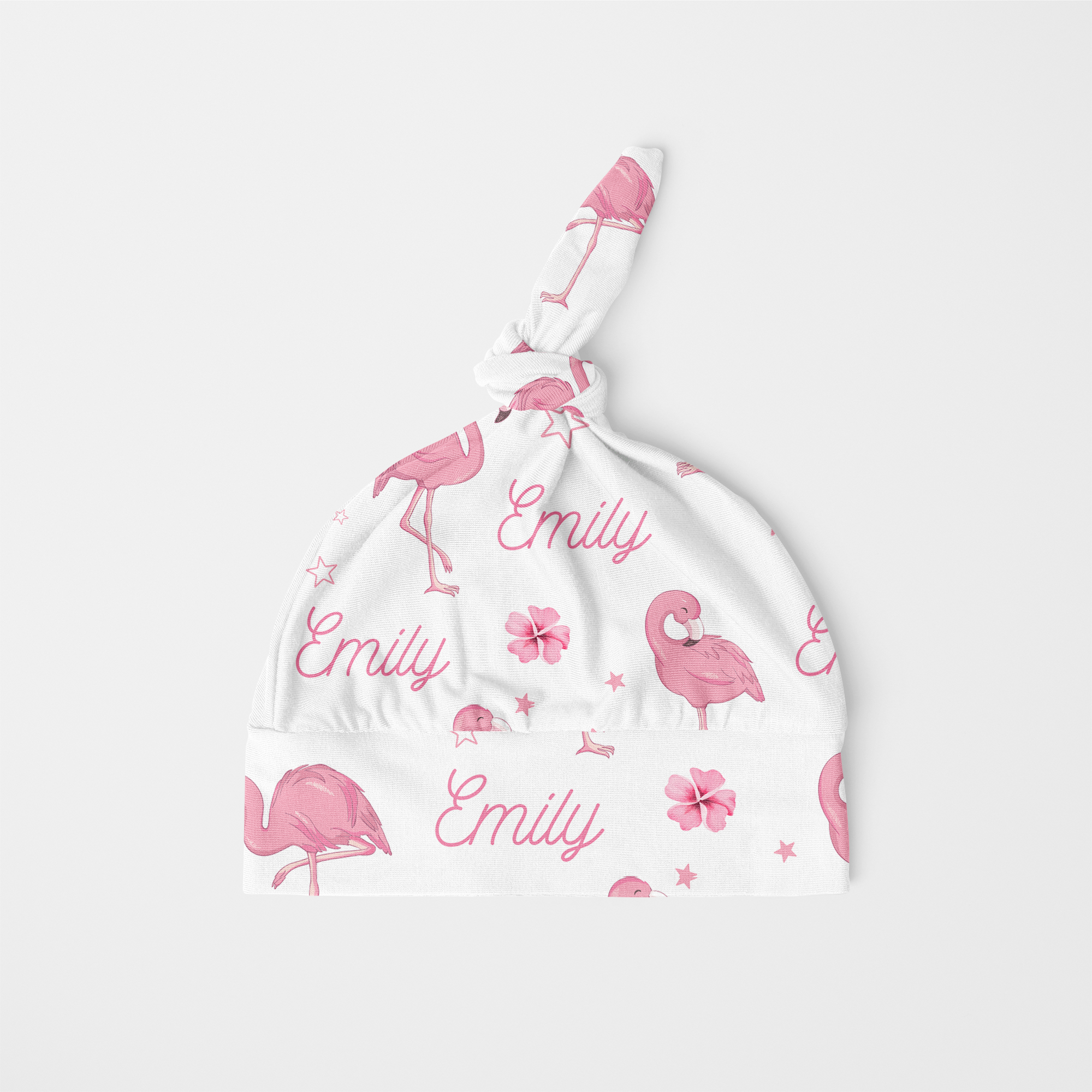 Flamingo Personalized Knotted Hat