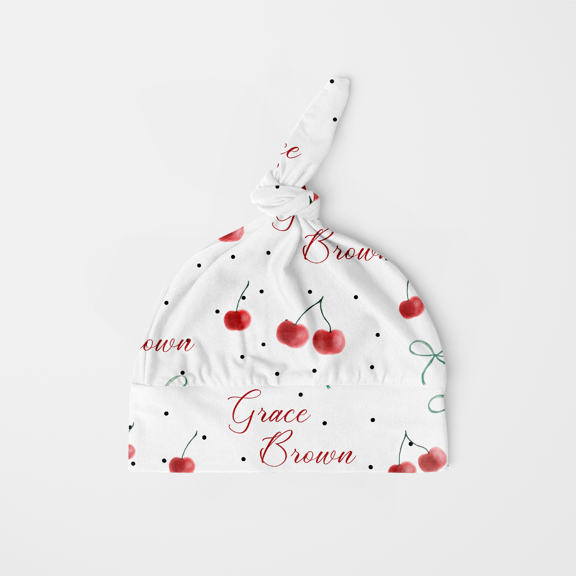 Personalized Knotted Hat in Cherished Baby