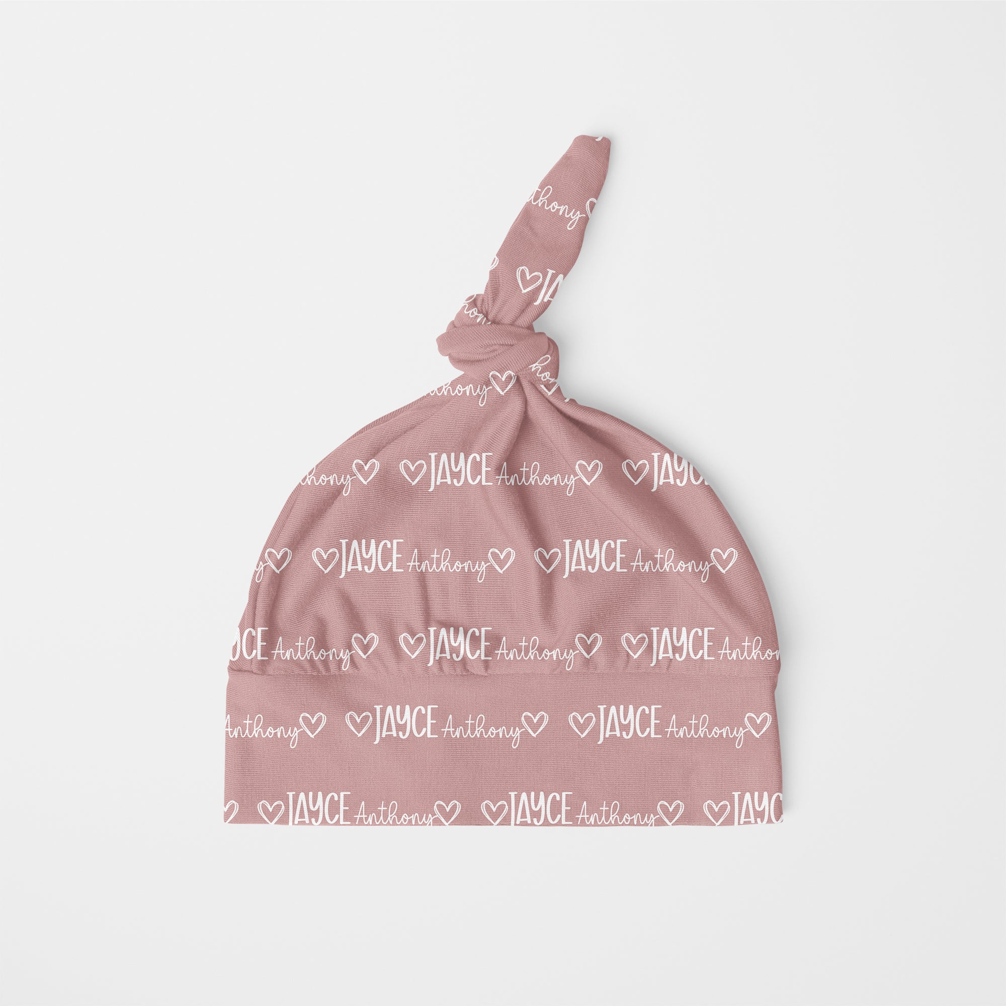 Mono Name Personalized Name Knotted Hat