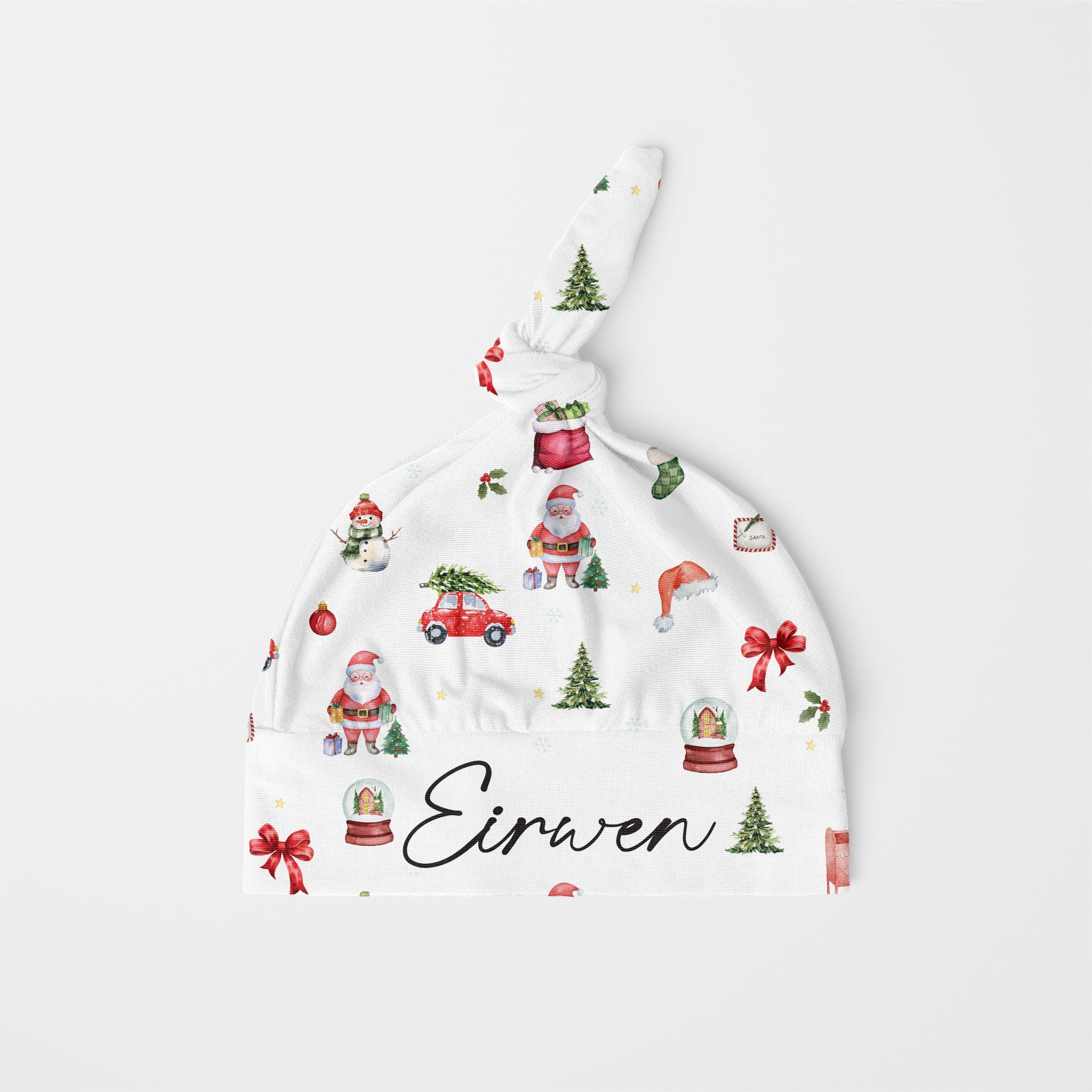 Personalized Knotted Hat in Christmas Day