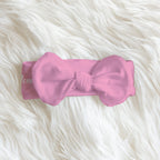 Personalized Bow Headband in Boo Pink
