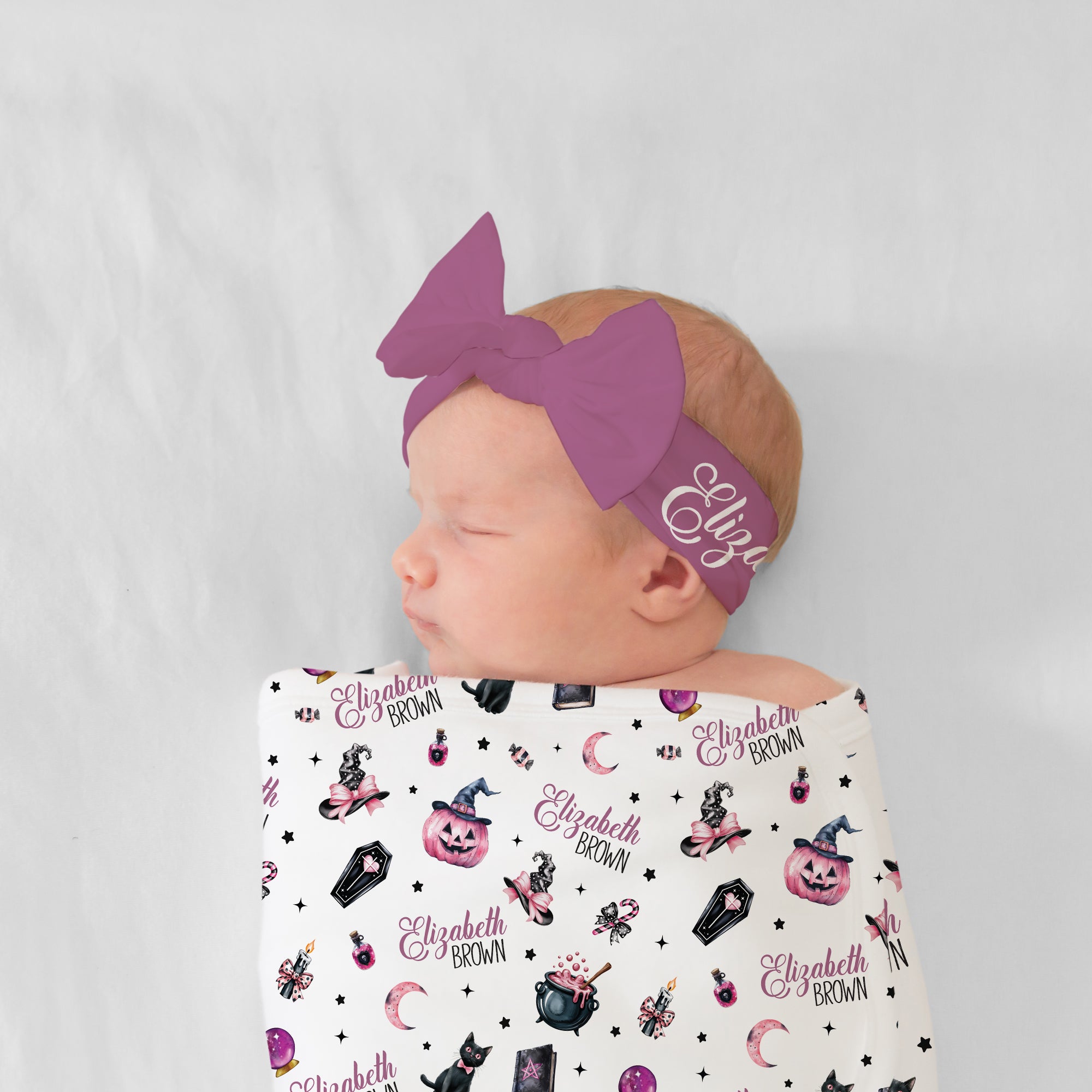 Personalized Swaddle in Mystic Lunar