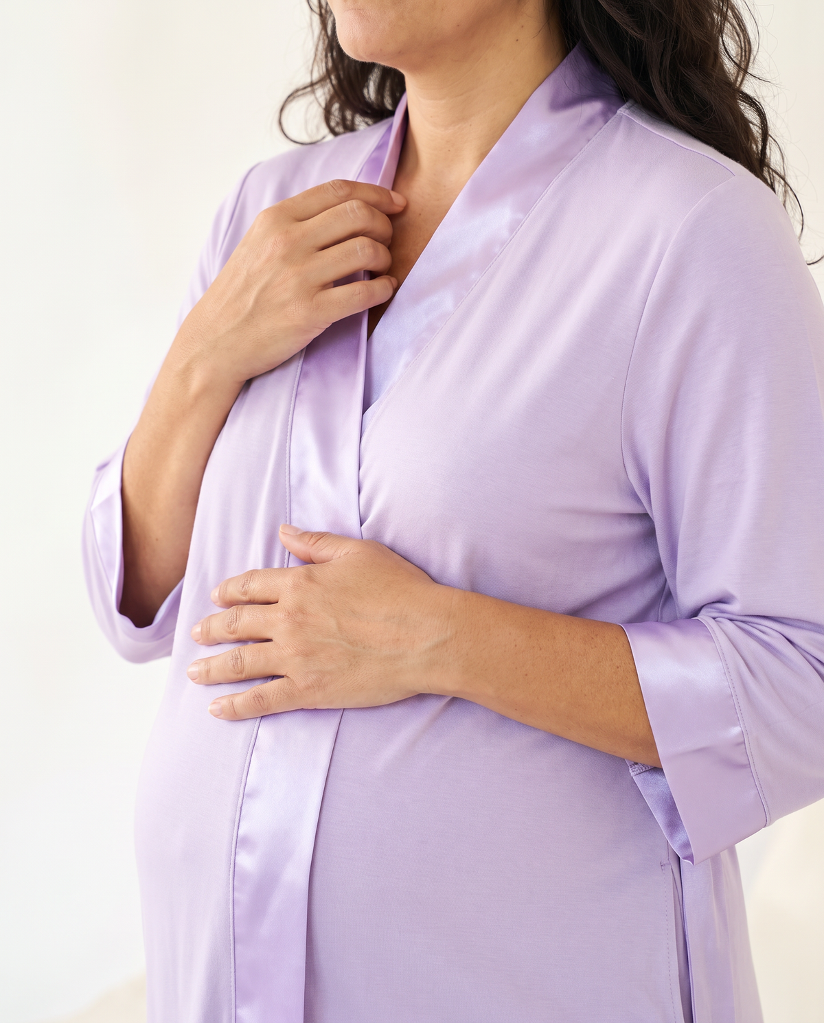 Maternity Robe in Purple