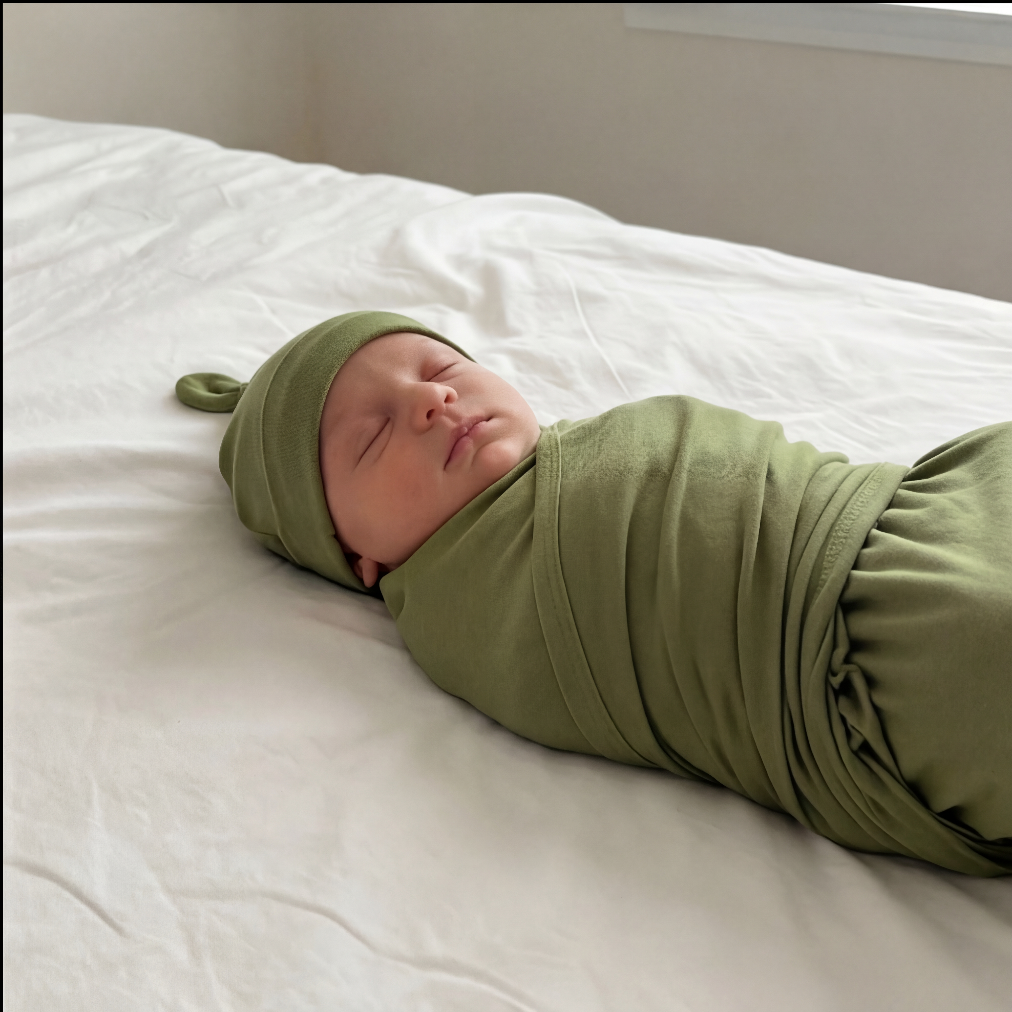 Swaddle with Hat Set in Forest